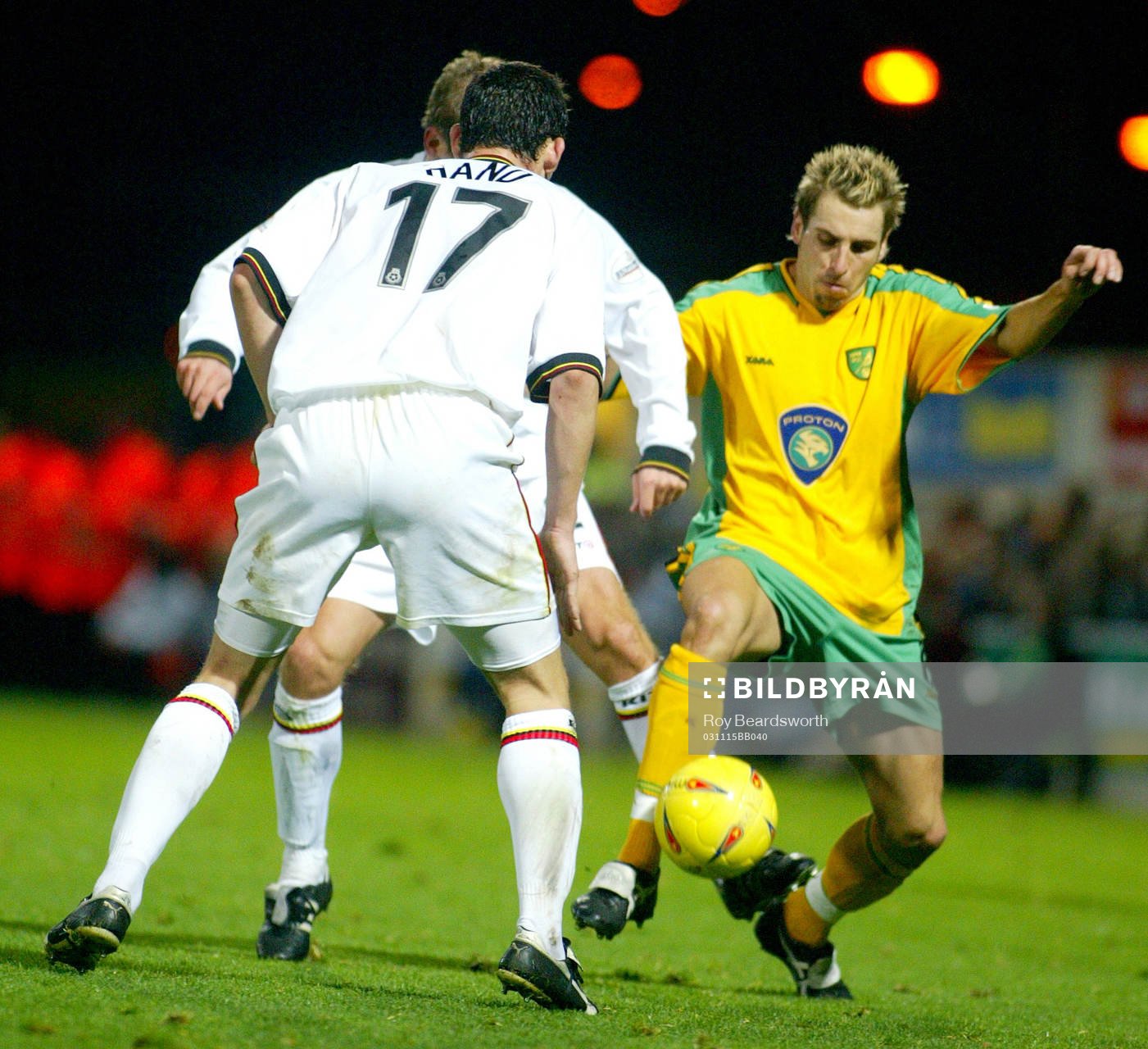  Darren Huckerby, Norwich och Jamie Hand, Watford