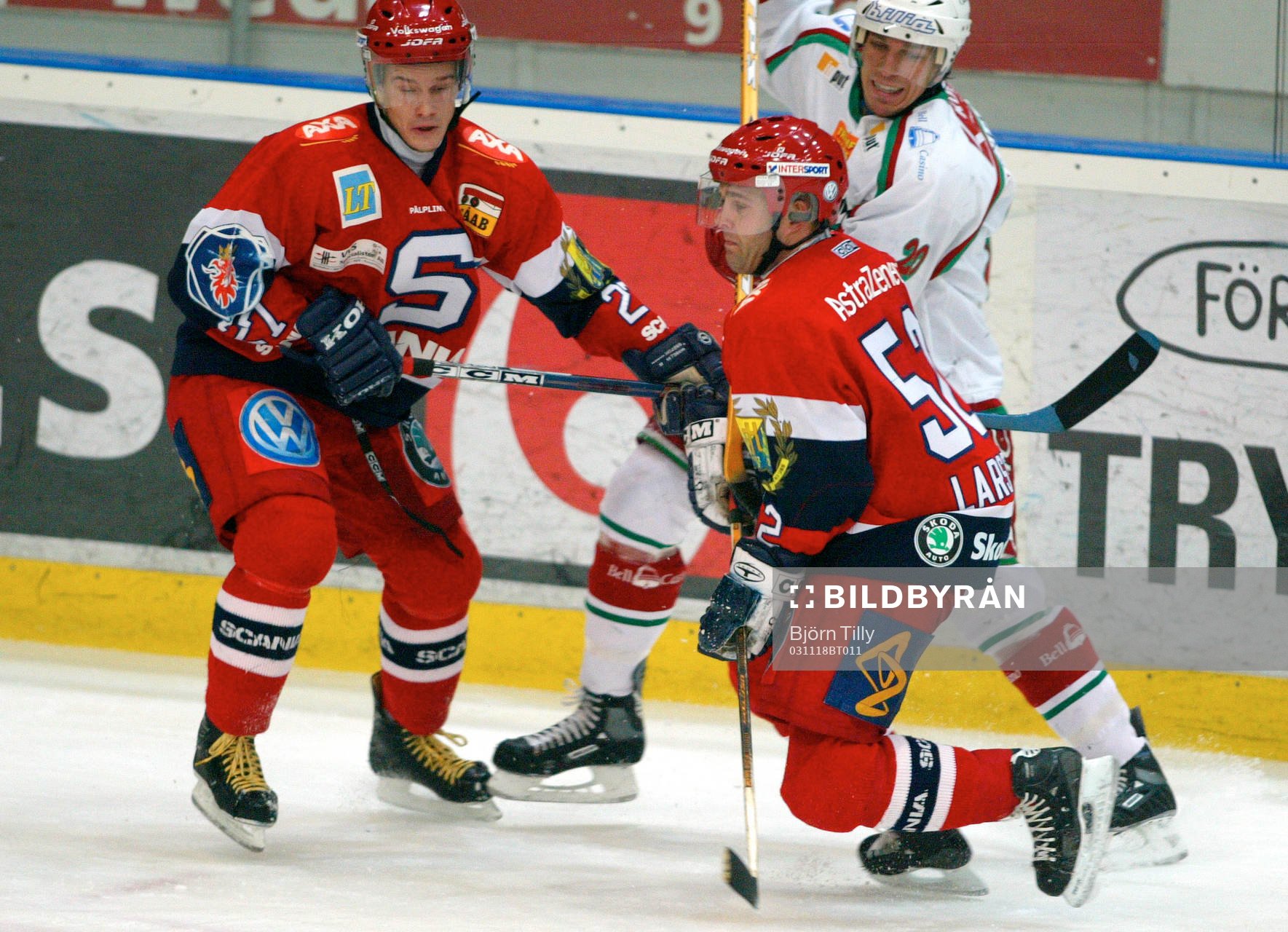 Juha Lind, Peter Larsson, Södertälje och Joel Lundqvist,