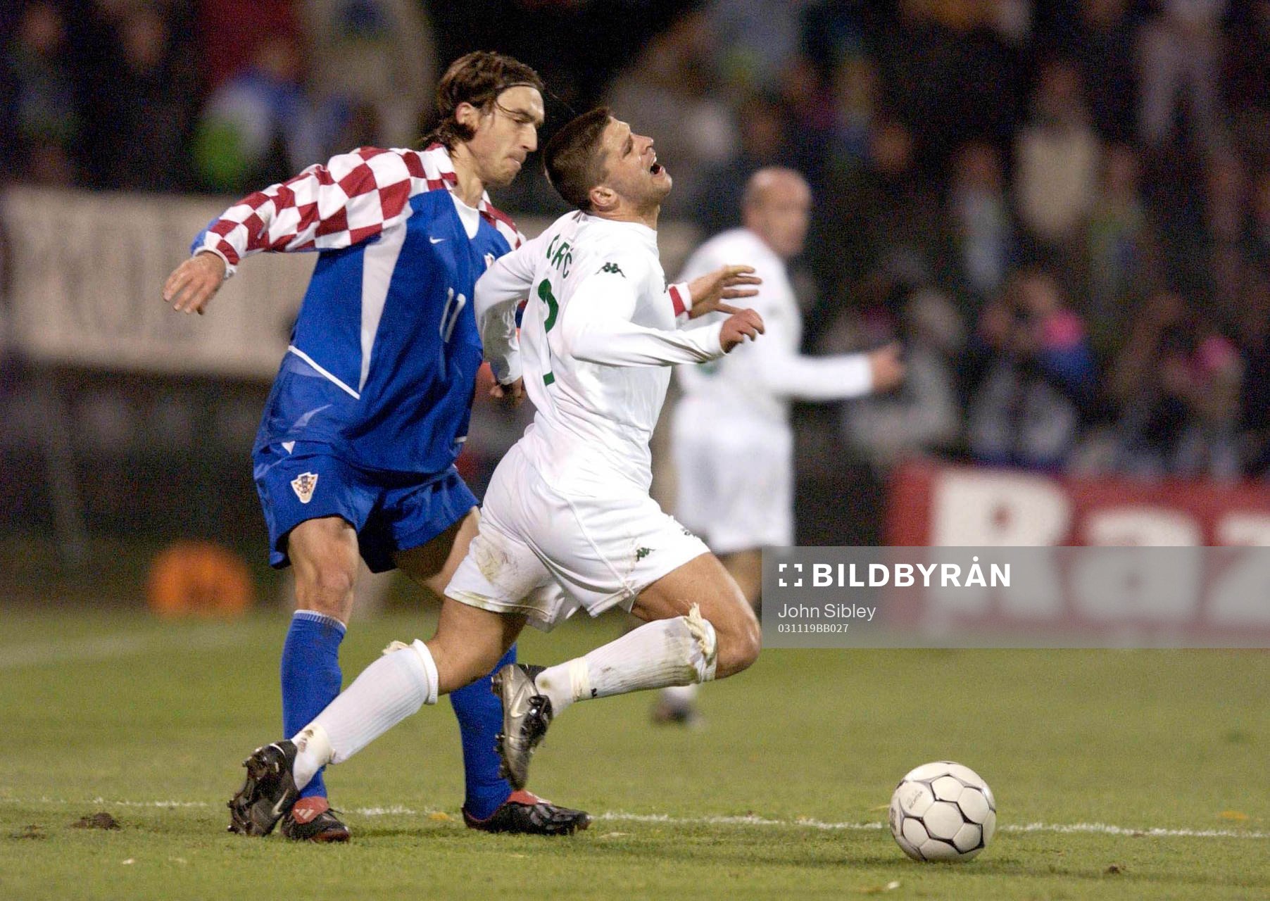 Fotboll, EM-kval, Slovenien - Kroatien