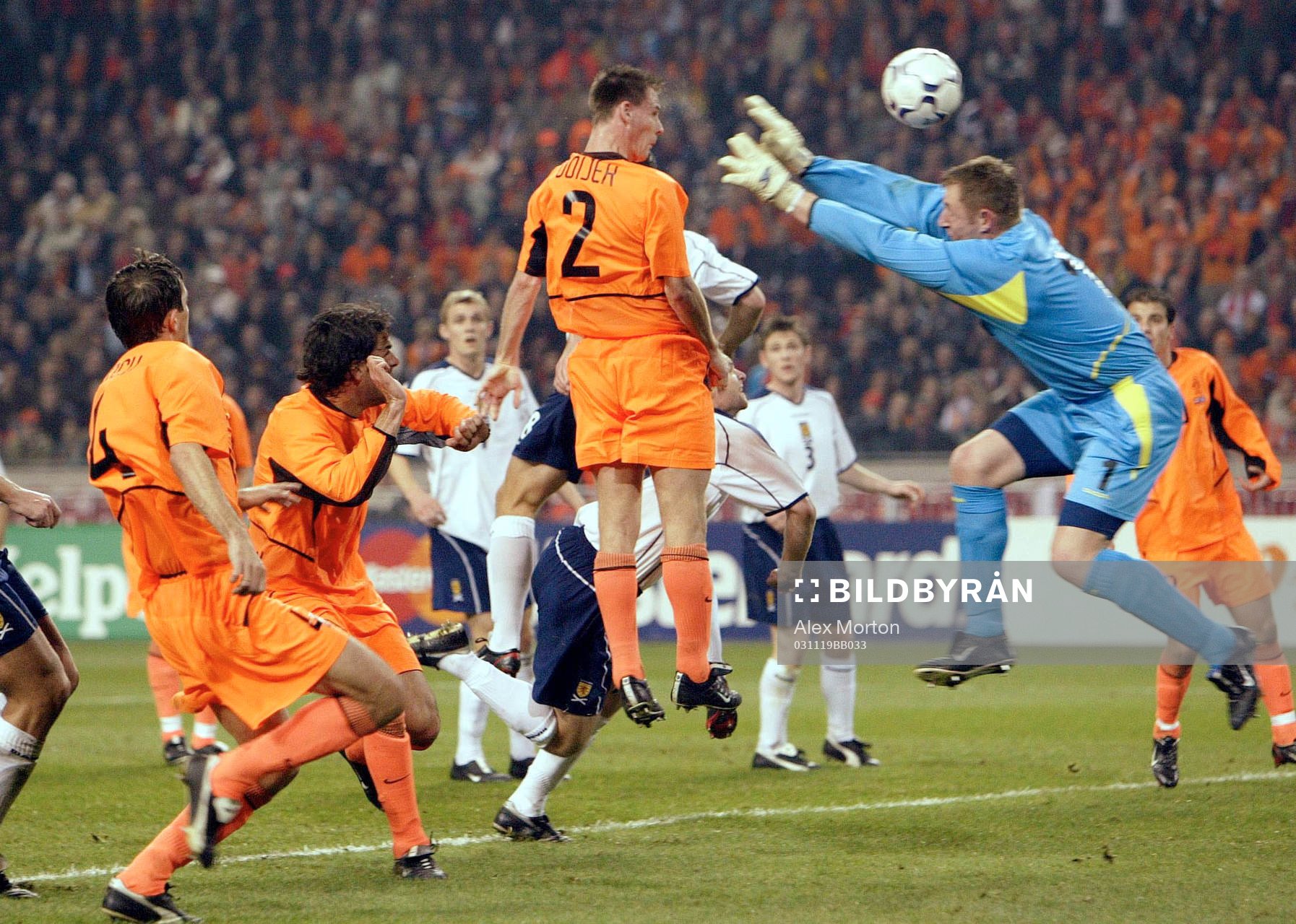 Fotboll, EM-kval, Holland - Skottland