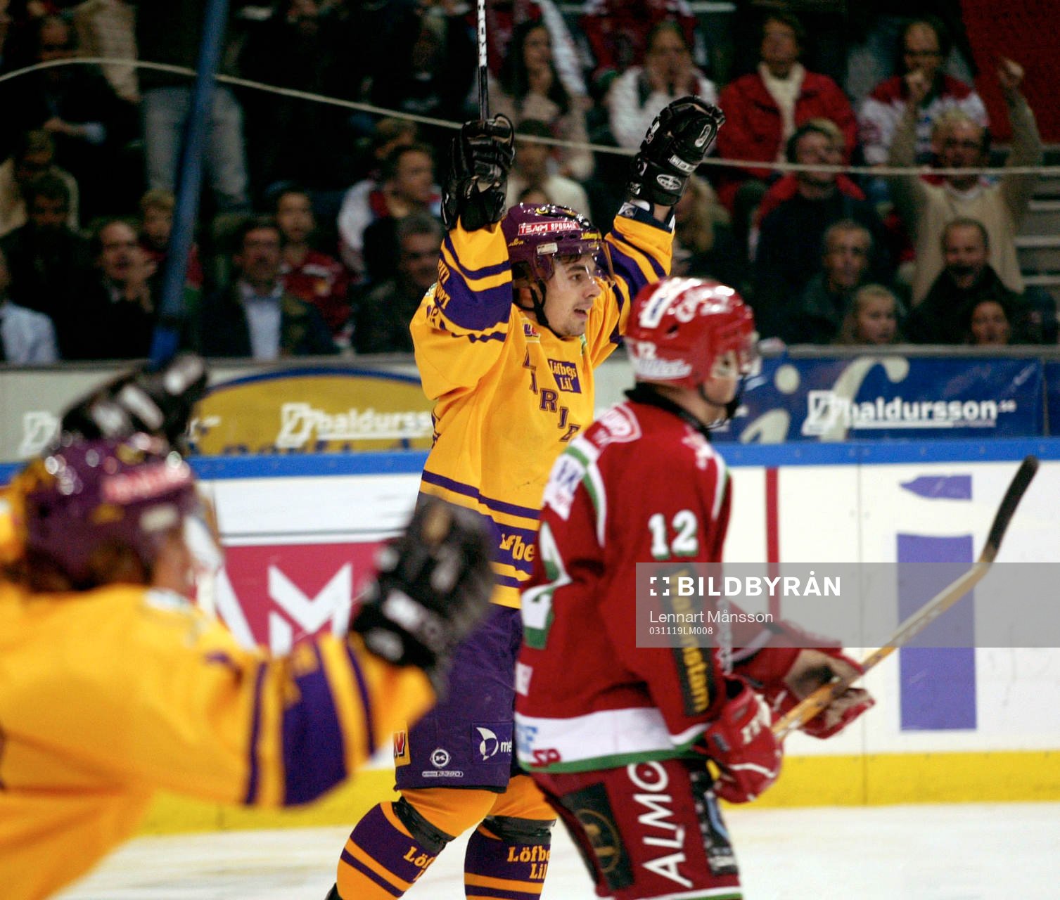 0-1, Greger Artursson, Färjestad, jubel