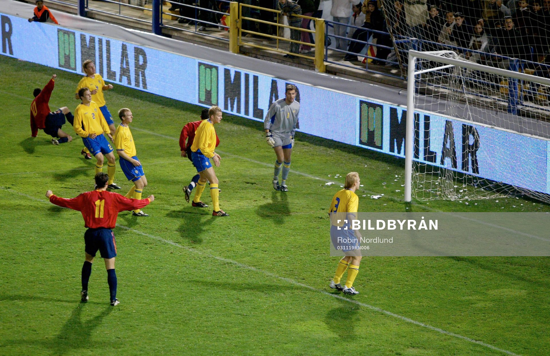 Spanien 1-0, Svenskarna deppar
