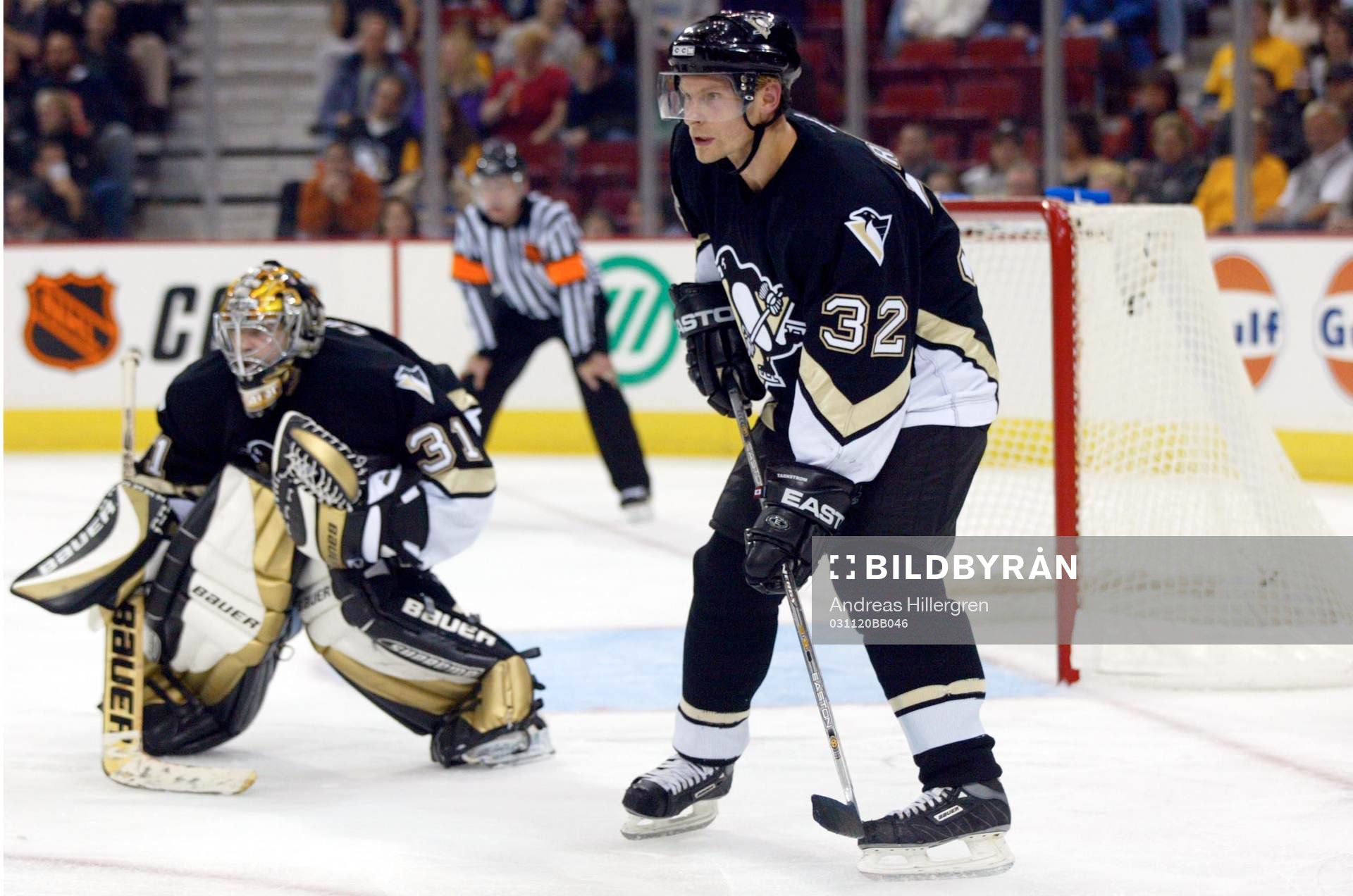 Dick Tärnström, Pittsburgh och Sebastian Caron, målvakt