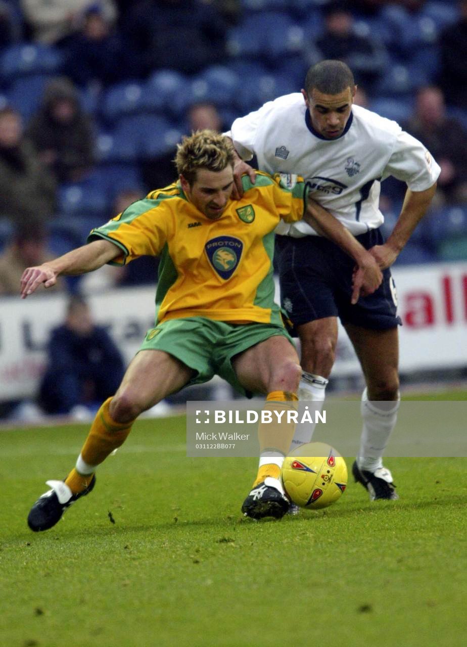 Marlon Broomes - Preston och Darren Huckerby - Norwich
