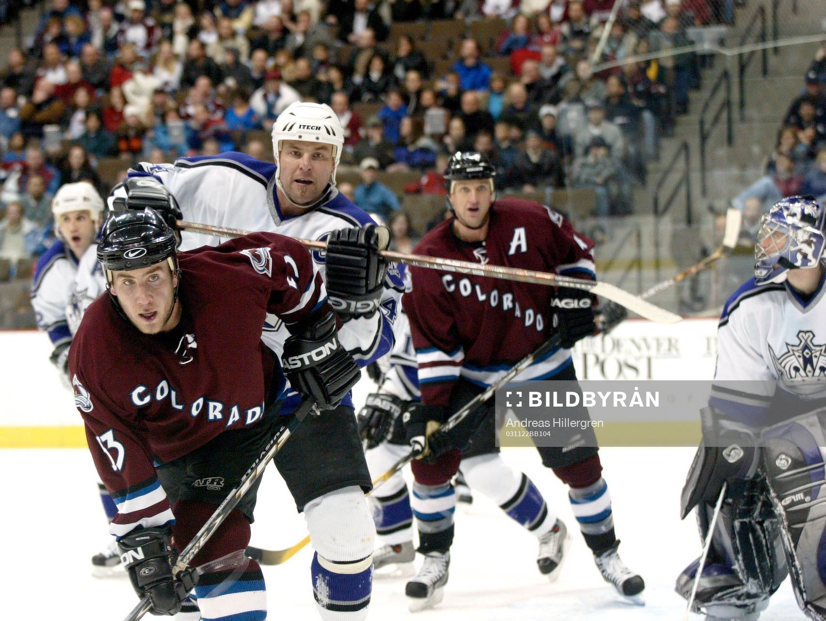 Mattias Norström, LA och Dan Hinote, Colorado Avalanche