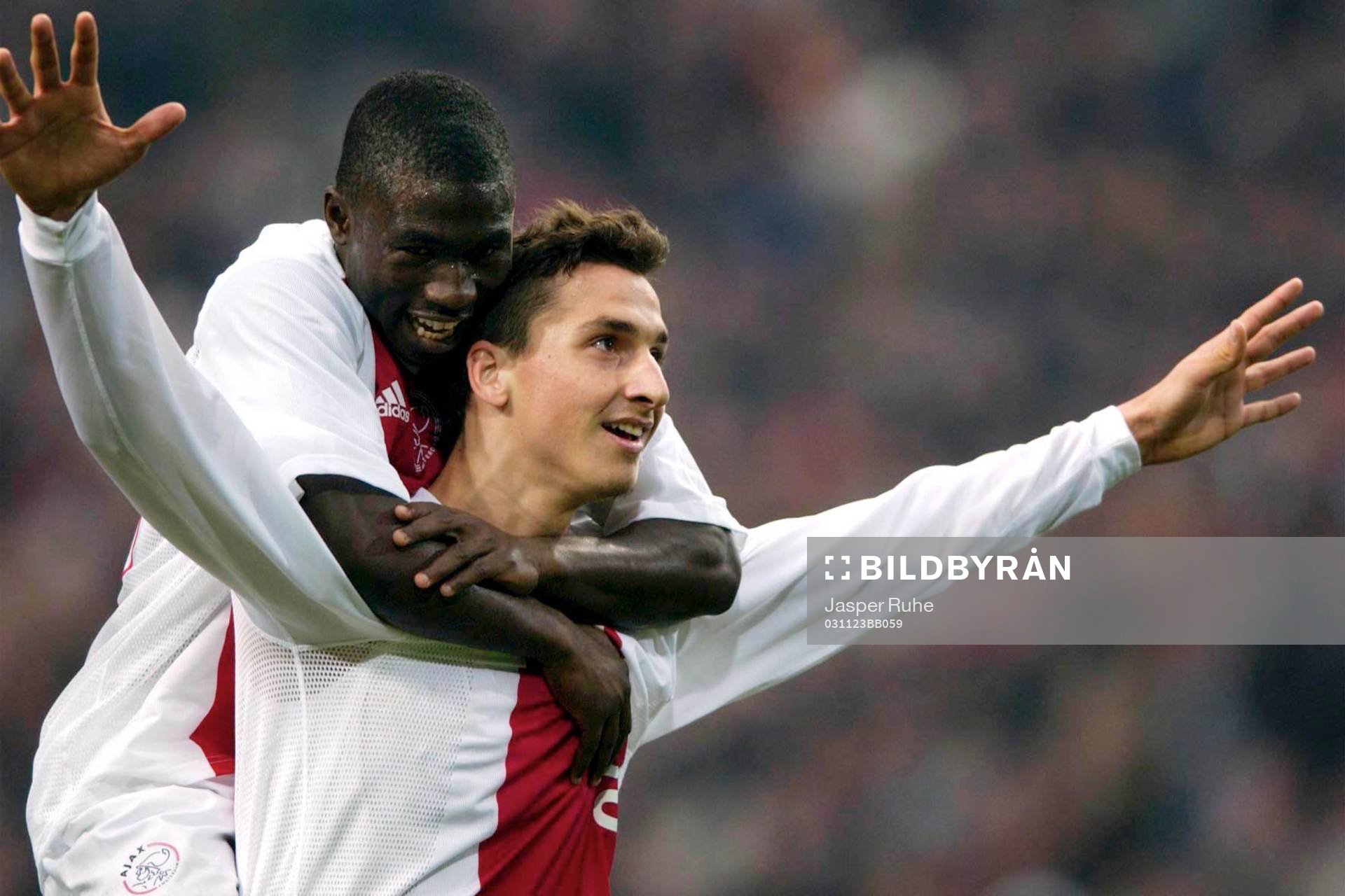 Zlatan Ibrahimovic, Ajax och Anthony Oboai, jubel