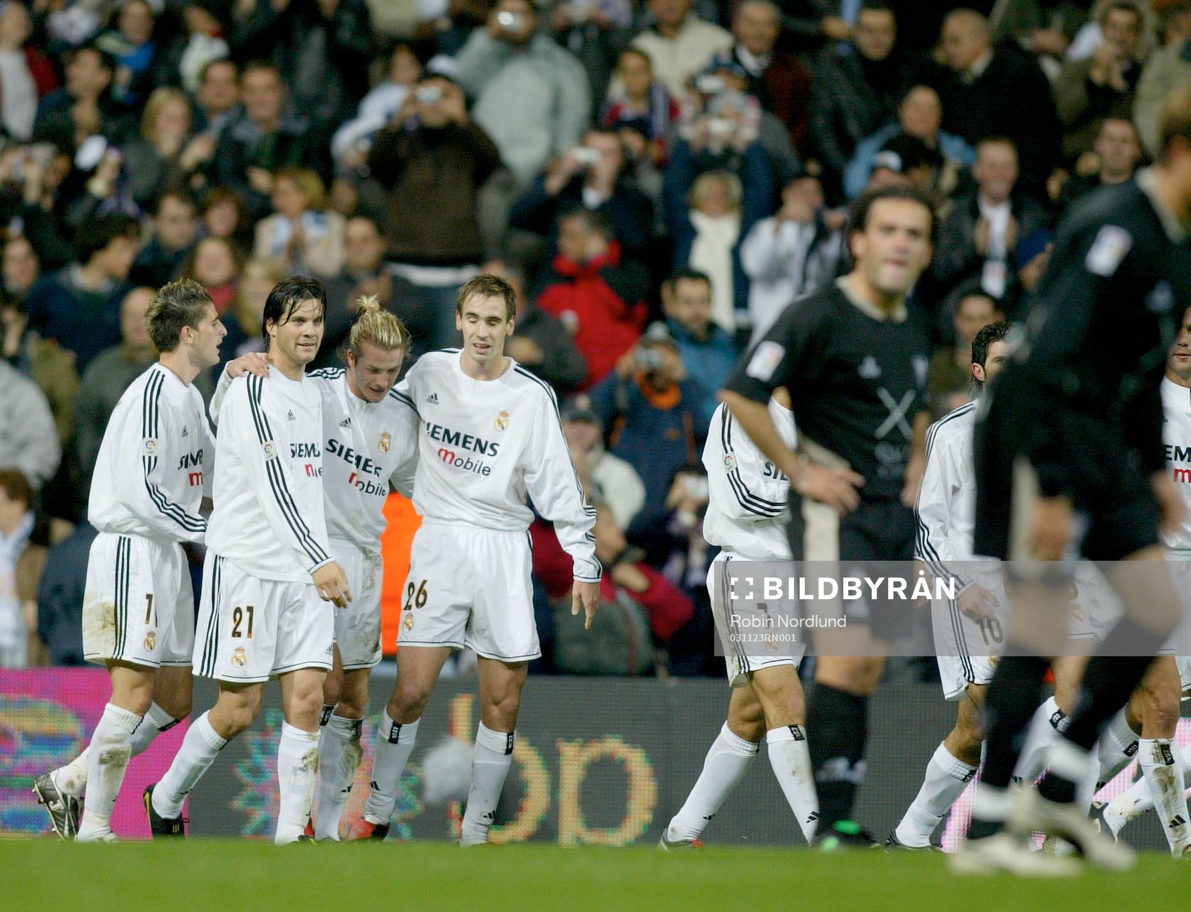David Beckham och Real Madrid jublar