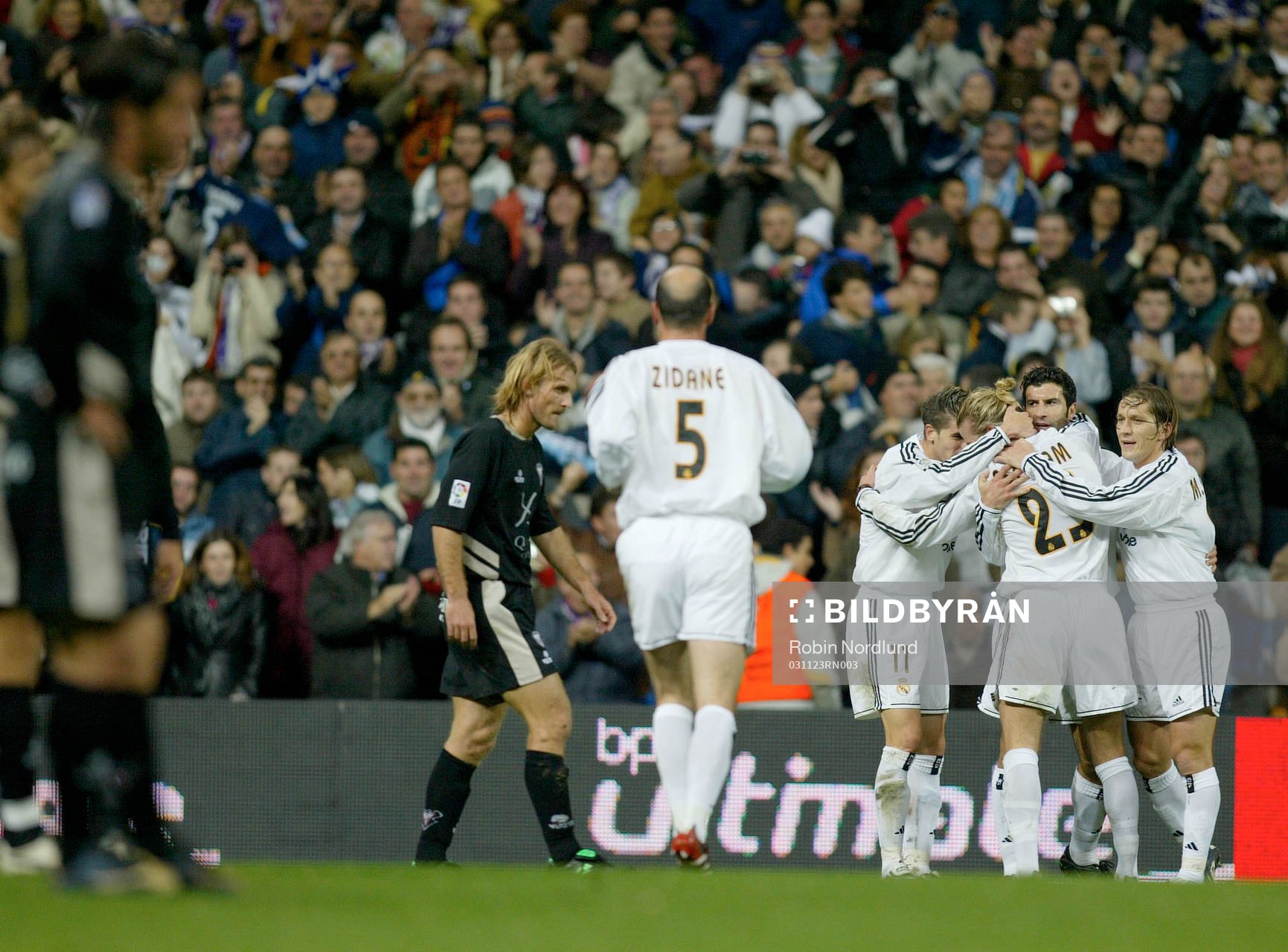 David Beckham och Real Madrid jublar
