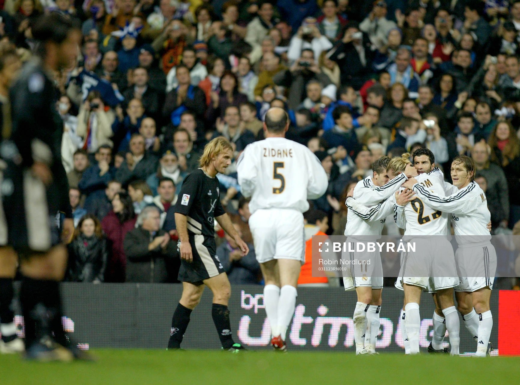 David Beckham och Real Madrid jublar