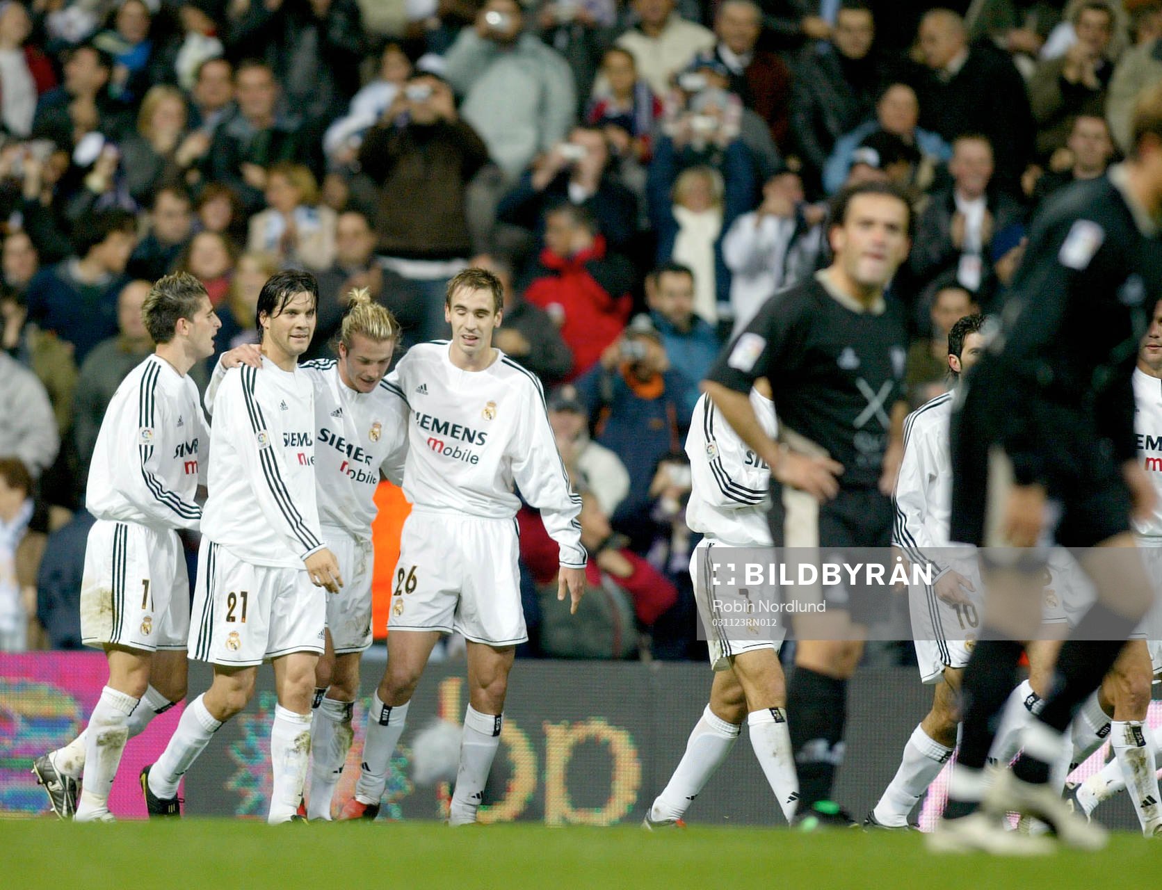 David Beckham och Real Madrid jublar