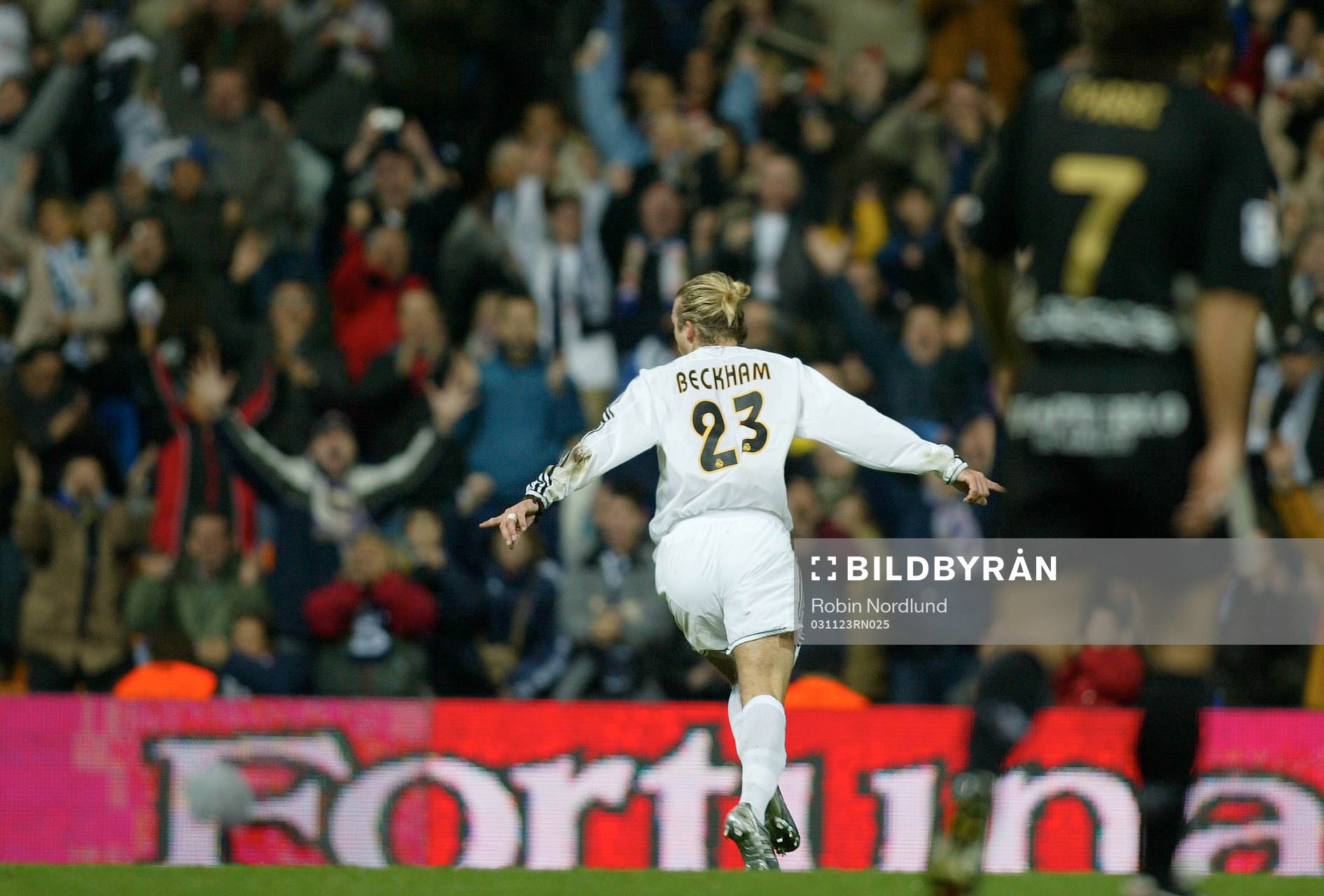David Beckham, Real Madrid , jubel