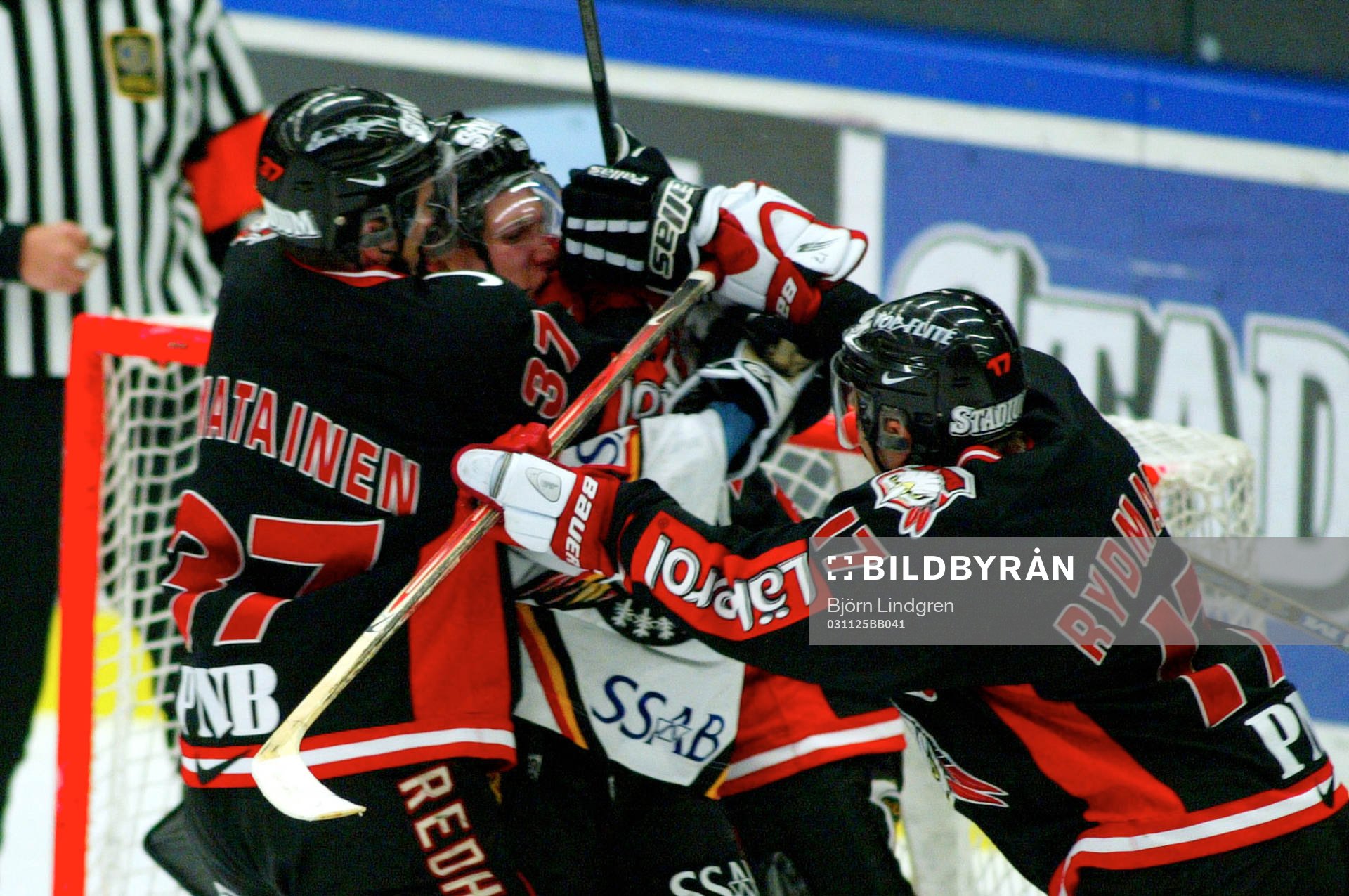 Daniel Rydmark, Malmö crosscheckar Tuuka Mäntylä, Luleå