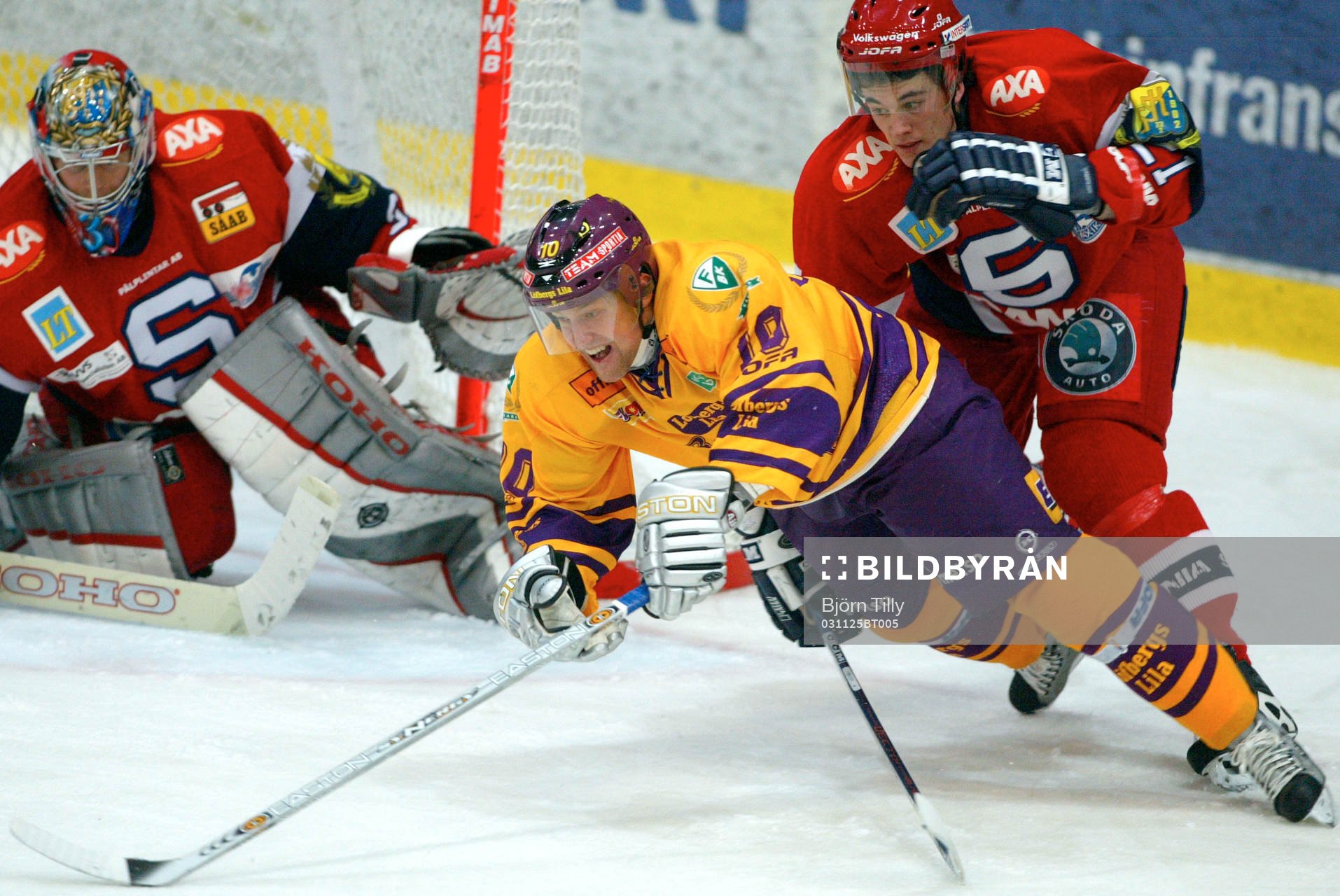 Pelle Prestberg, Färjestad och Jonathan Ericsson,