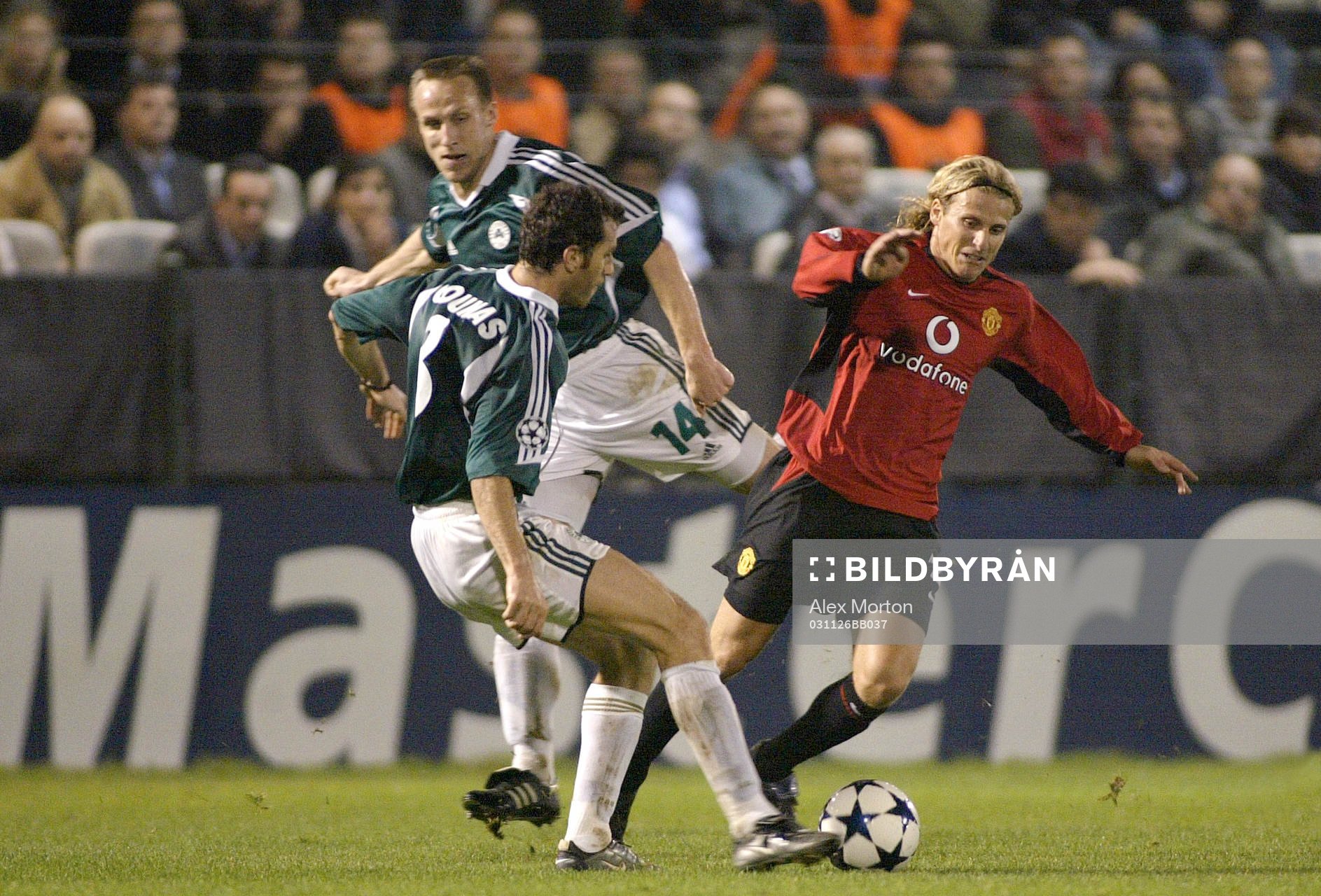 Fotboll, Champions League, Panathinaikos - Manchester