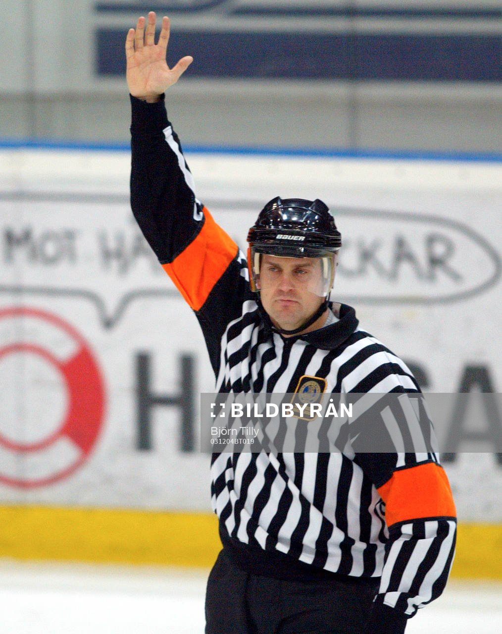 Stefan Danielsson, domare. Tecken