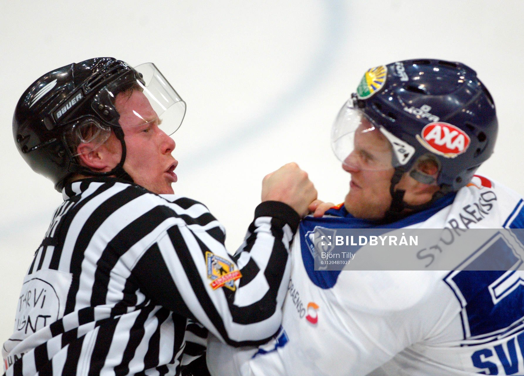 Peter Lyth, domare och Fredrik Savensson, Leksand