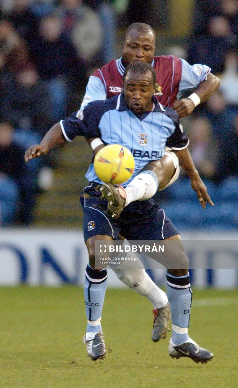  Patrick Suffo, Coventry och Arthur Gnohere, Burnley.