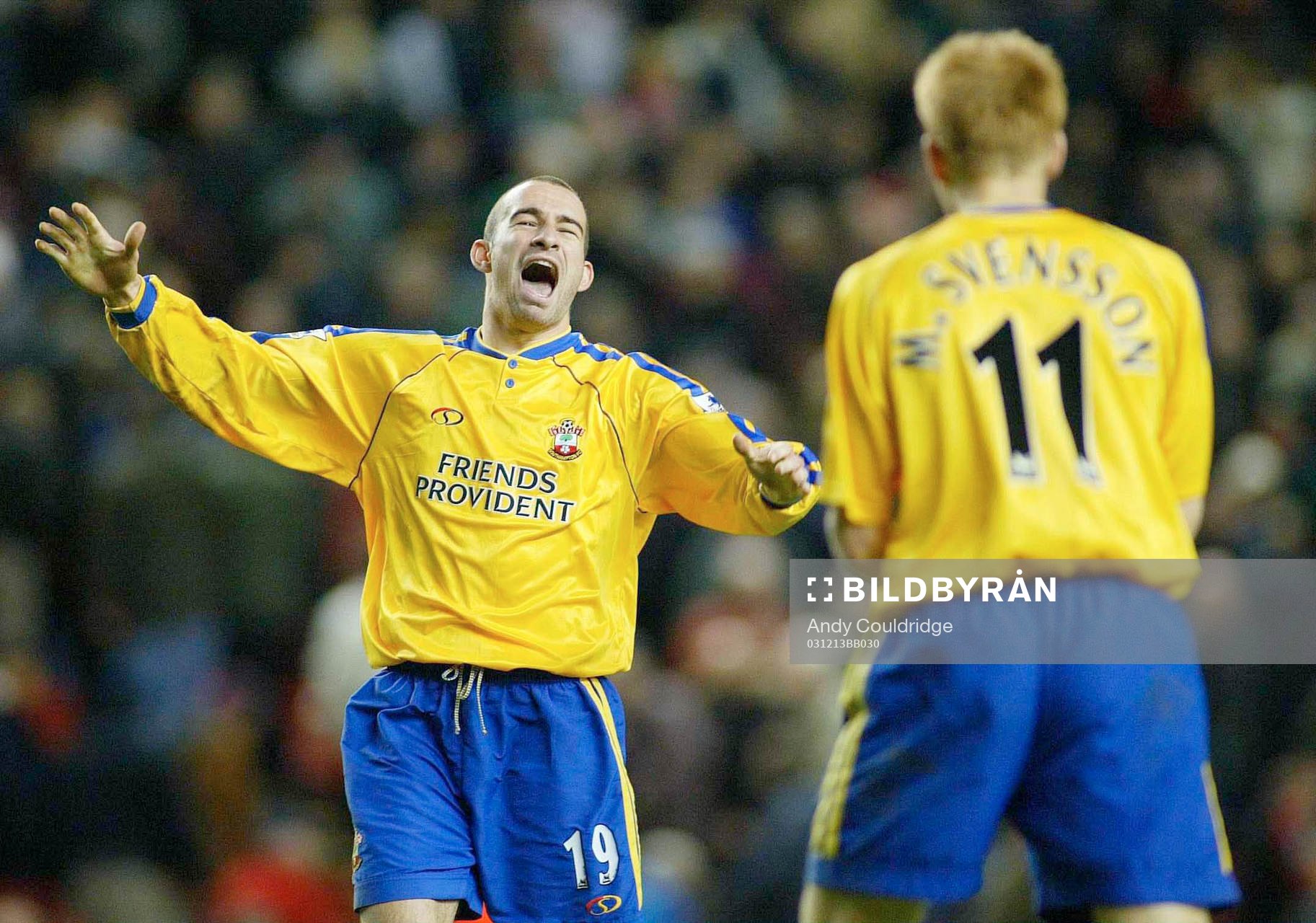 Danny Higginbotham och Michael Svensson, jubel