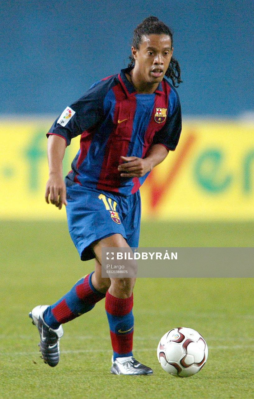 Fotboll, La Liga (Spansk Liga) RONALDINHO,  Barcelona