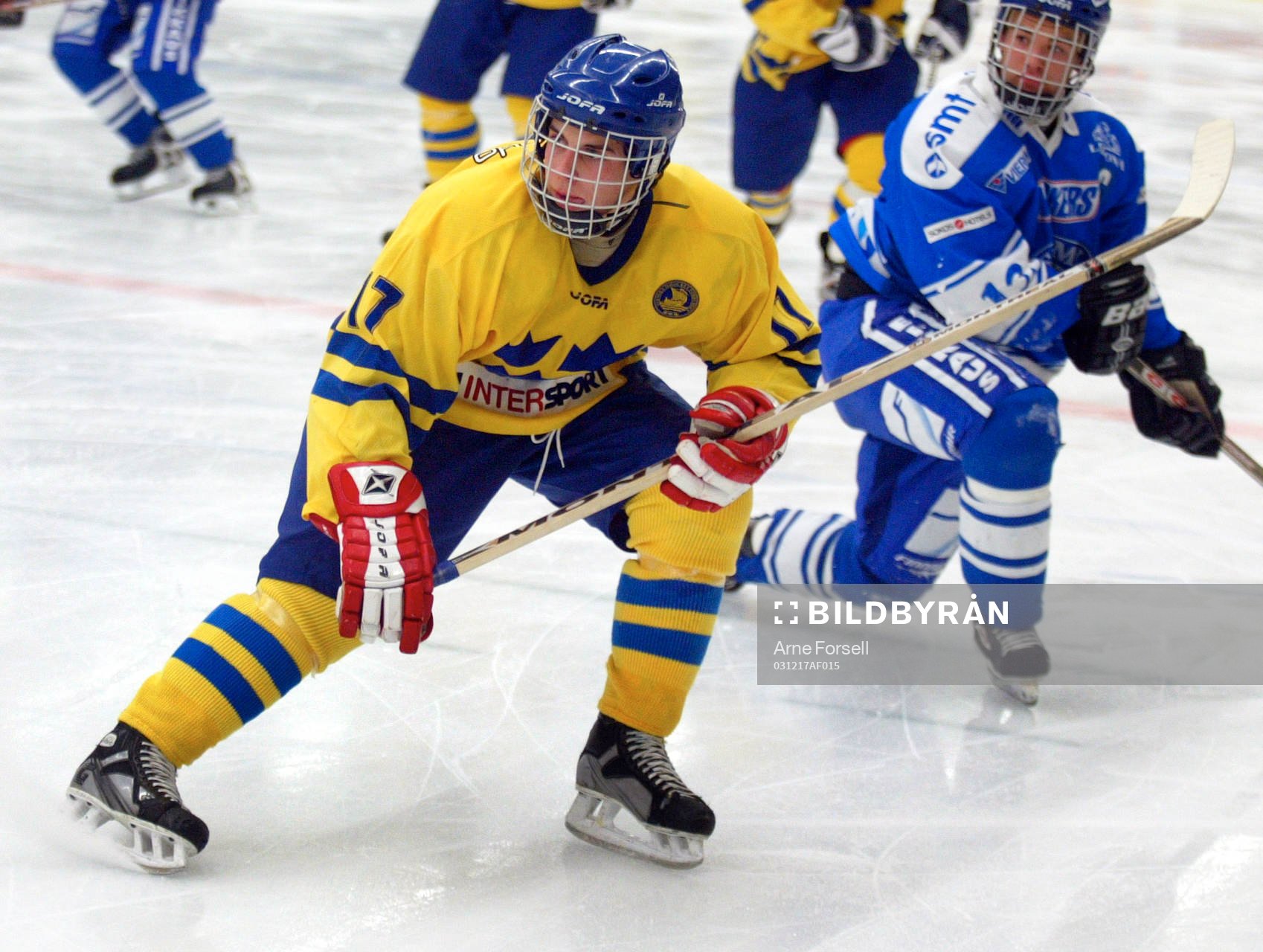 Ishockey U16, Sverige - Finland. Christopher Erixon