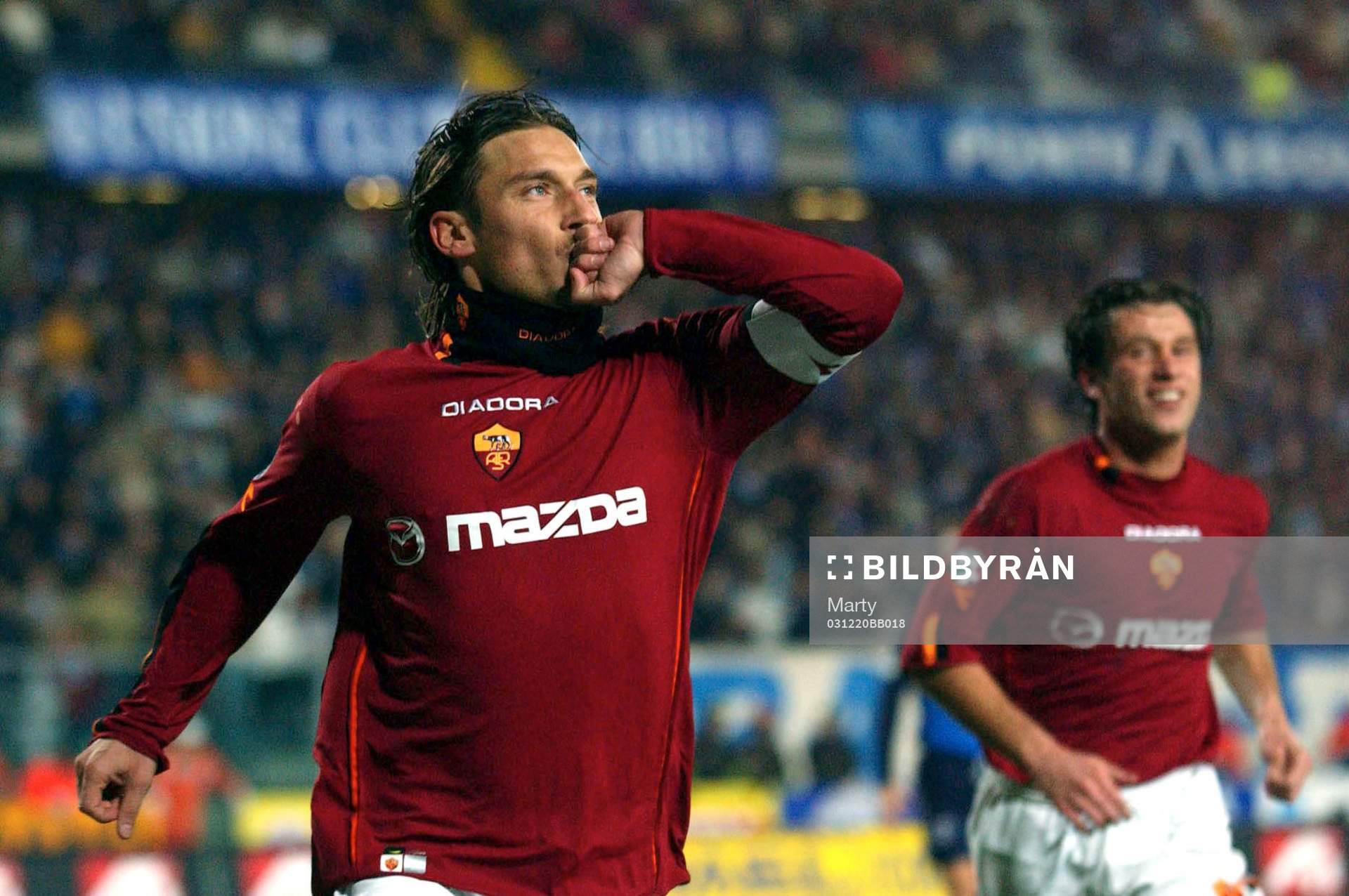 Totti, Roma (Jubel)