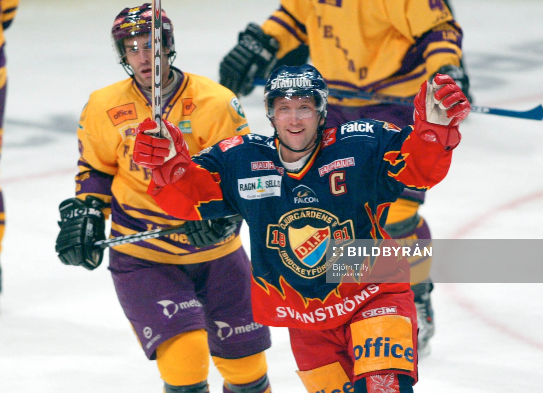 Per Hållberg, Färjestad och Mikael Johansson,