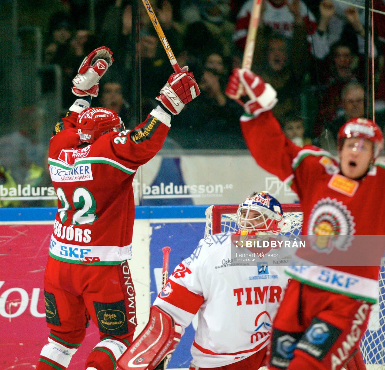 Kimmo Kapanen, målvakt, Timrå. Jubel, Frölunda