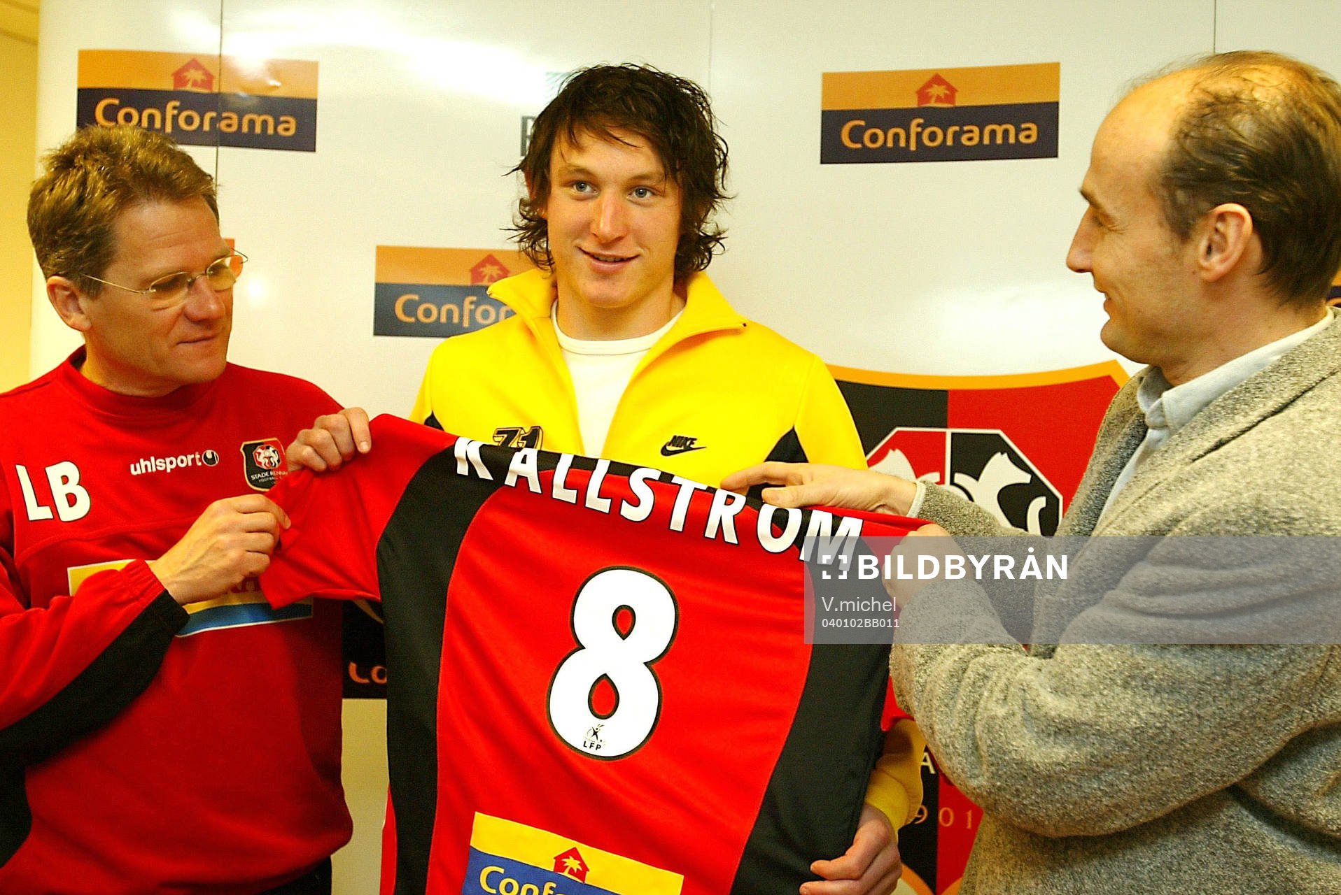 Laszlo BOLONI (coach),  Kim Källström och Pierre DREOSSI