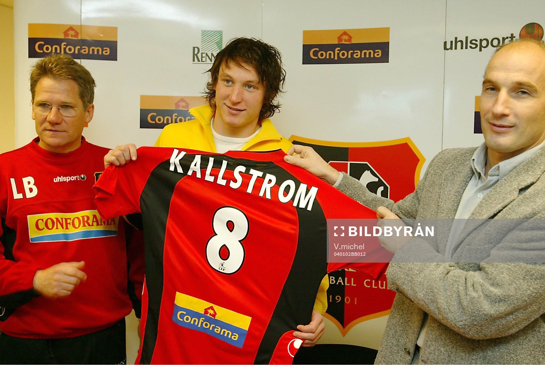 Laszlo BOLONI (coach),  Kim Källström och Pierre DREOSSI