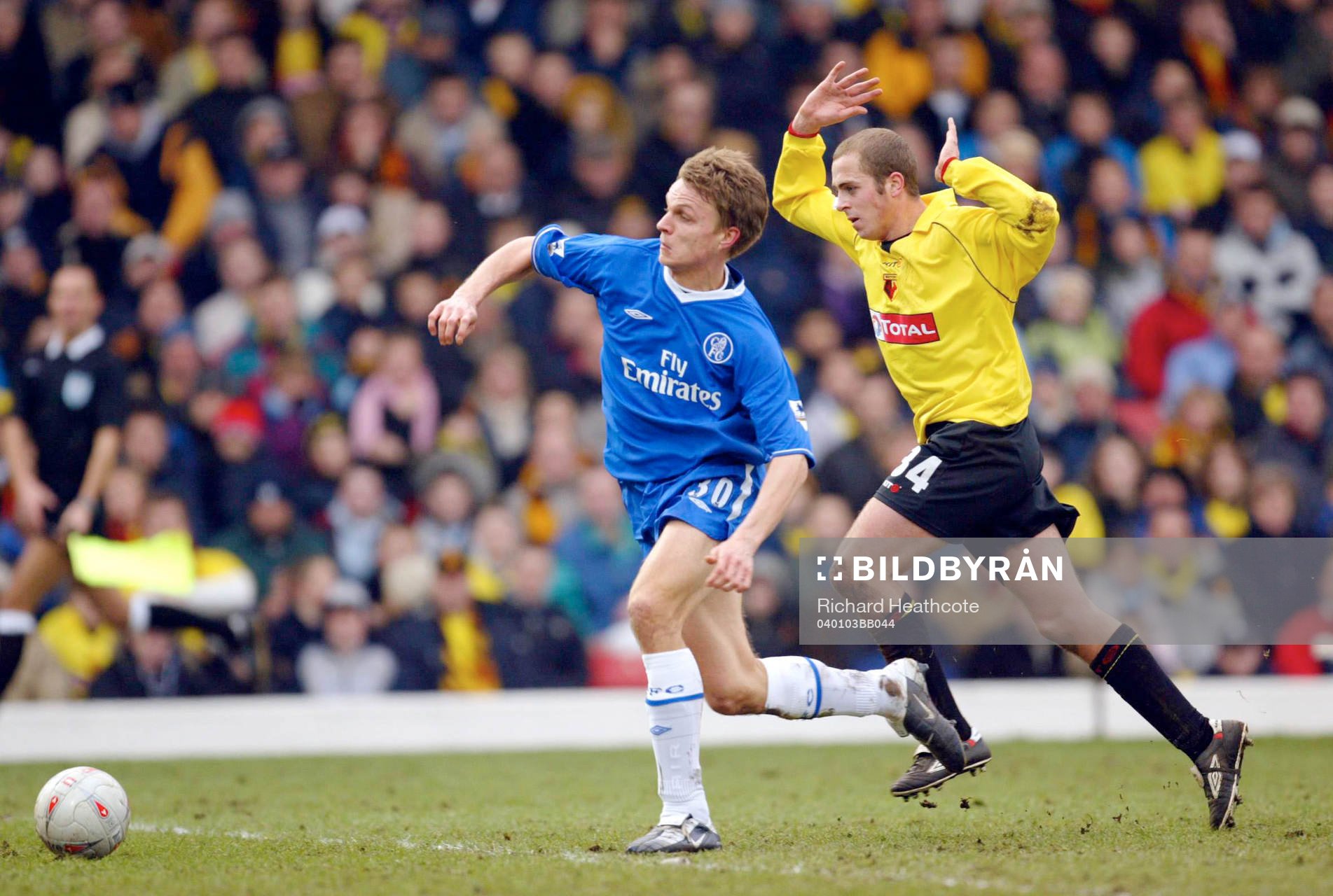 Jesper Gronkjaer, Chelsea fälls av Watford's Jack Smith
