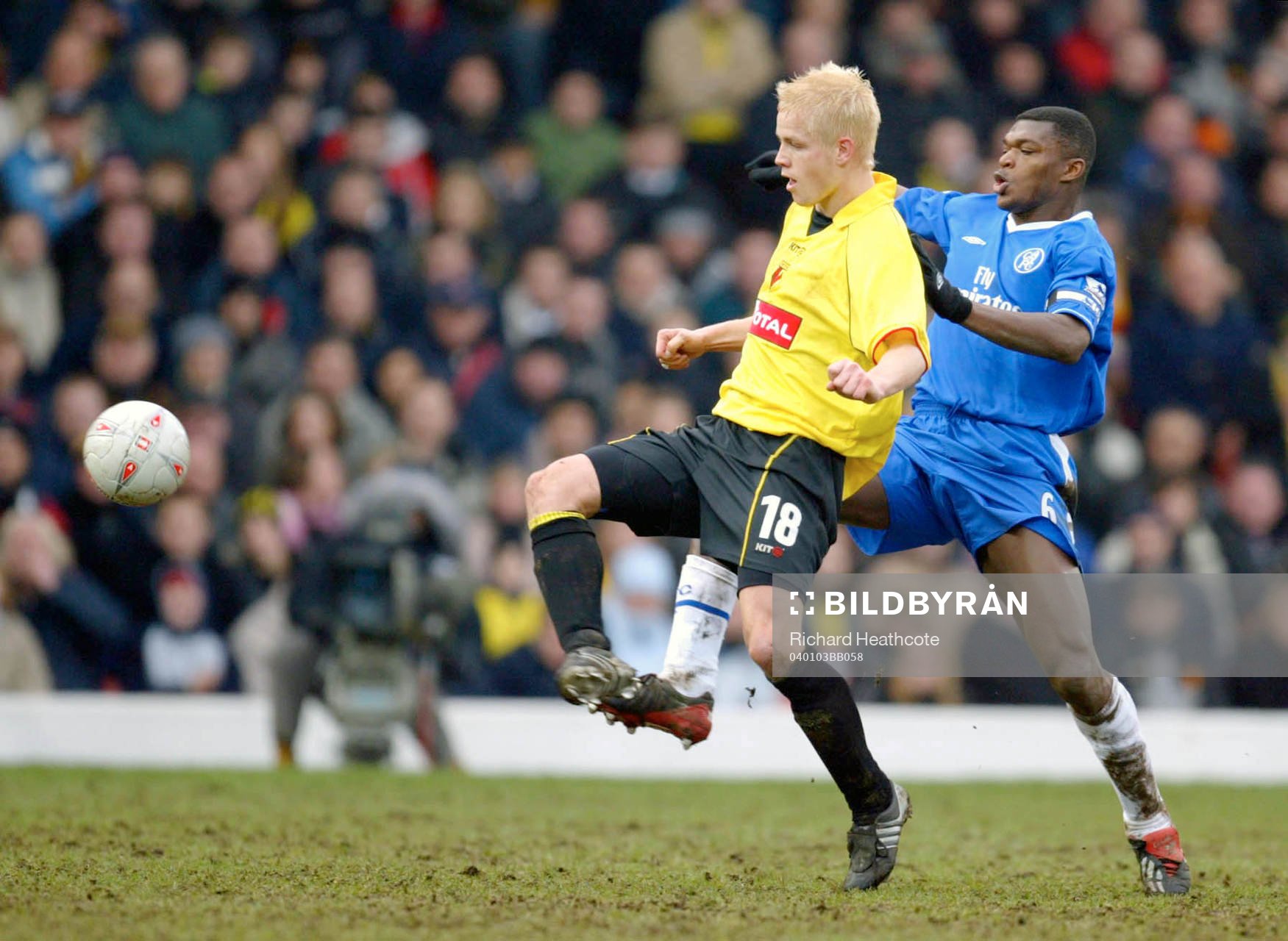 Marcel Desailly, Chelsea och Heidar Helguson, Watford