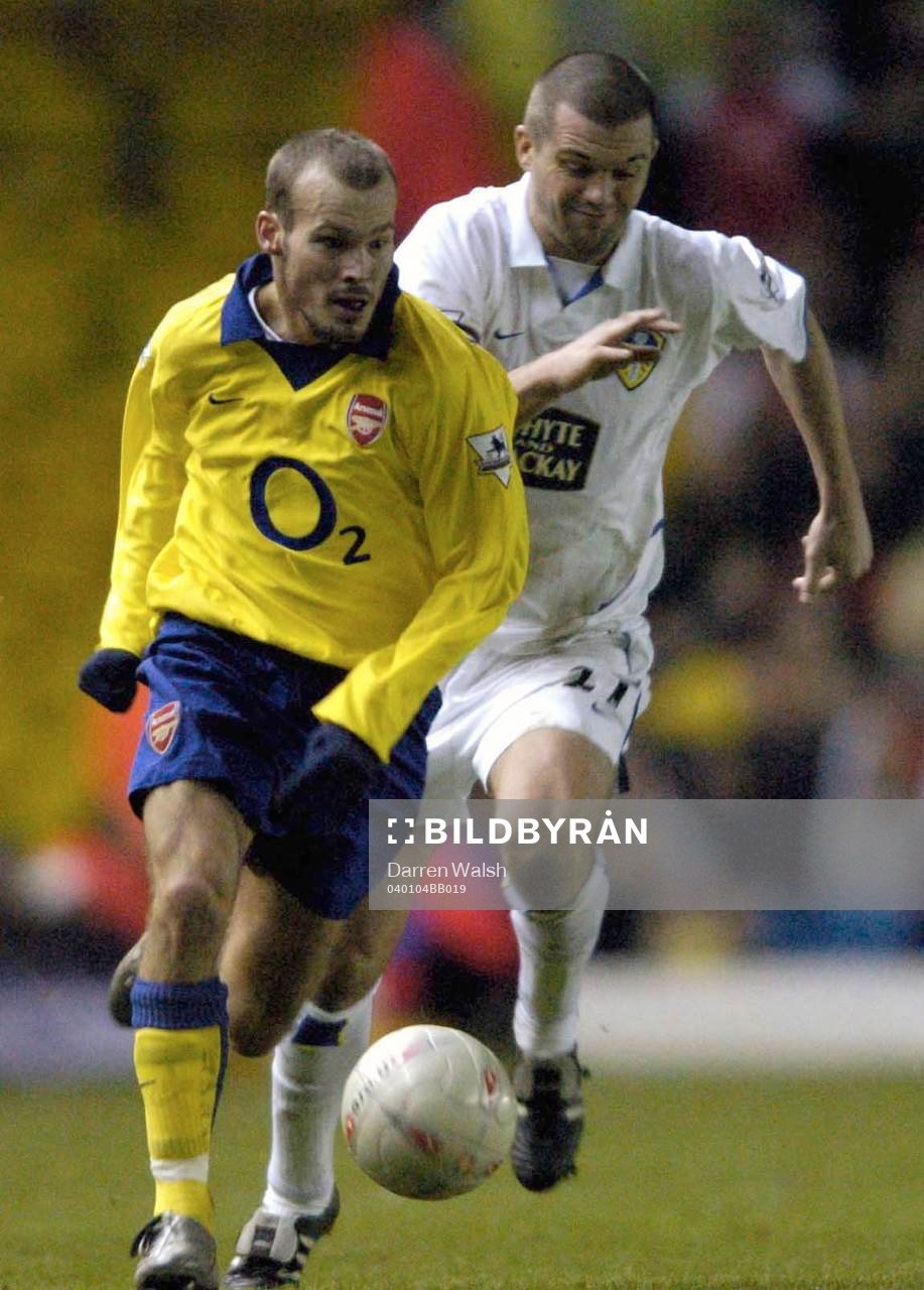 Fredrik Ljungberg, Arsenal och Dominic Matteo, Leeds