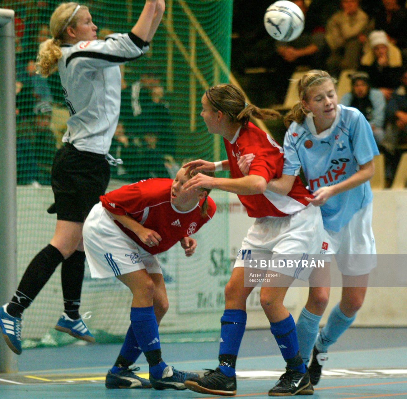 Fotboll, junior, ungdom. Skånecupen. Nära-mål-situation