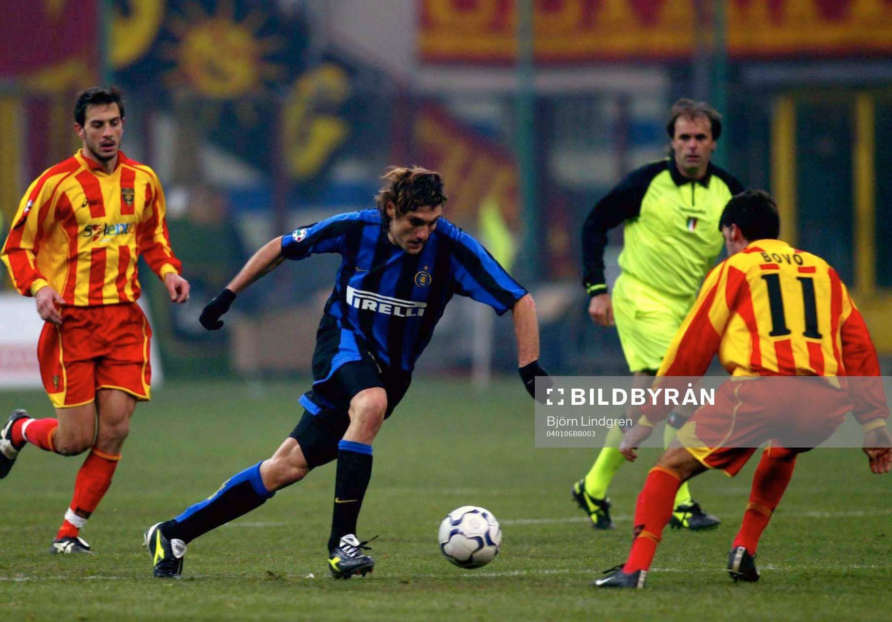 Christian Vieri, Inter mot Cesare Bovo, Lecce