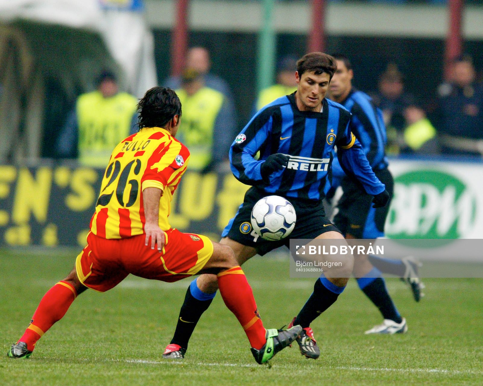 Javier Zanetti, Inter mot Erminio Rullo, Lecce