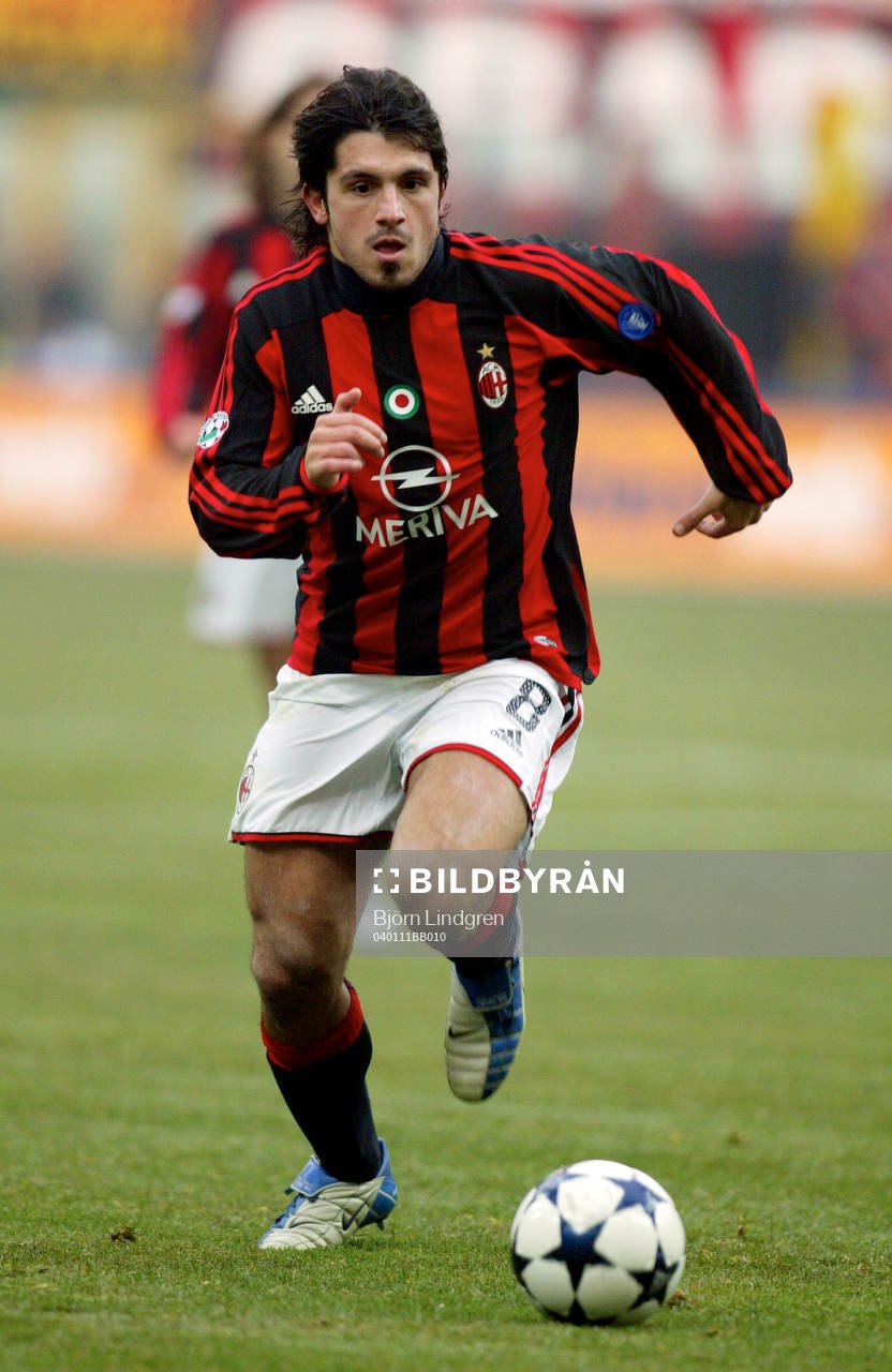 Fotboll, Italiensk, Serie A, Gennaro Gattuso, Milan