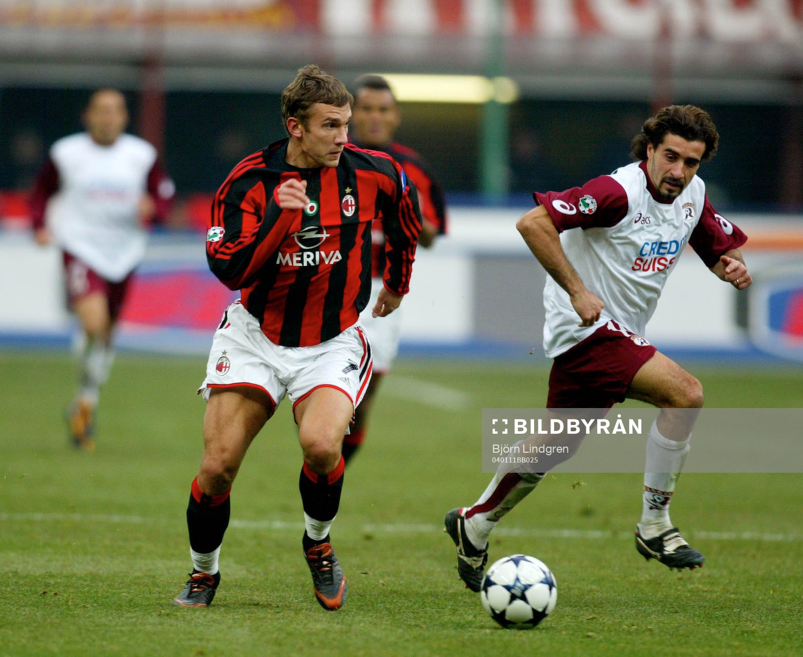 Andriy Shevchenko, Milan och Giacomo Tedesco, Reggina