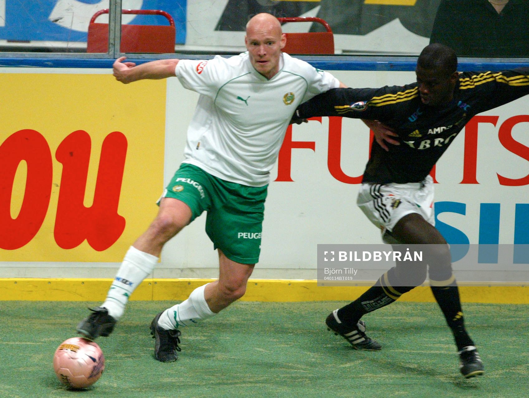 Nichlas Hindsberg, Hammarby och  Pa Moudou Kah, AIK