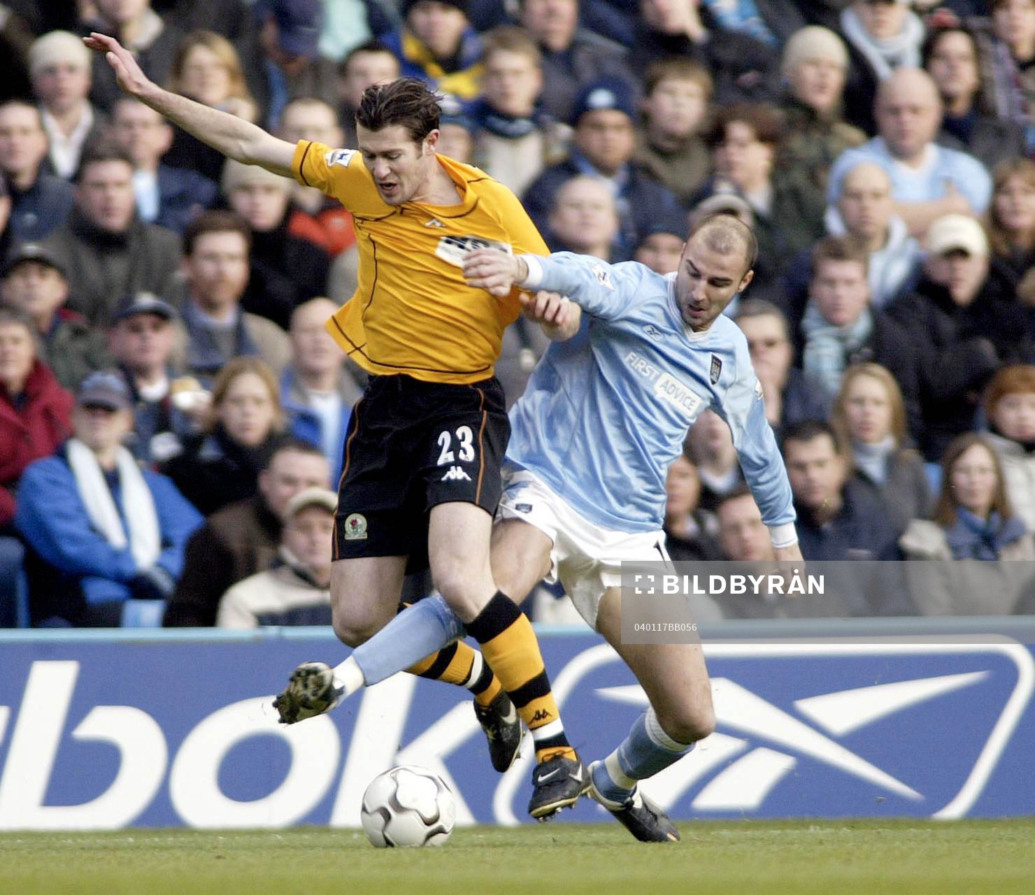 Blackburn's Brett Emerton och Manchester City's Antoine