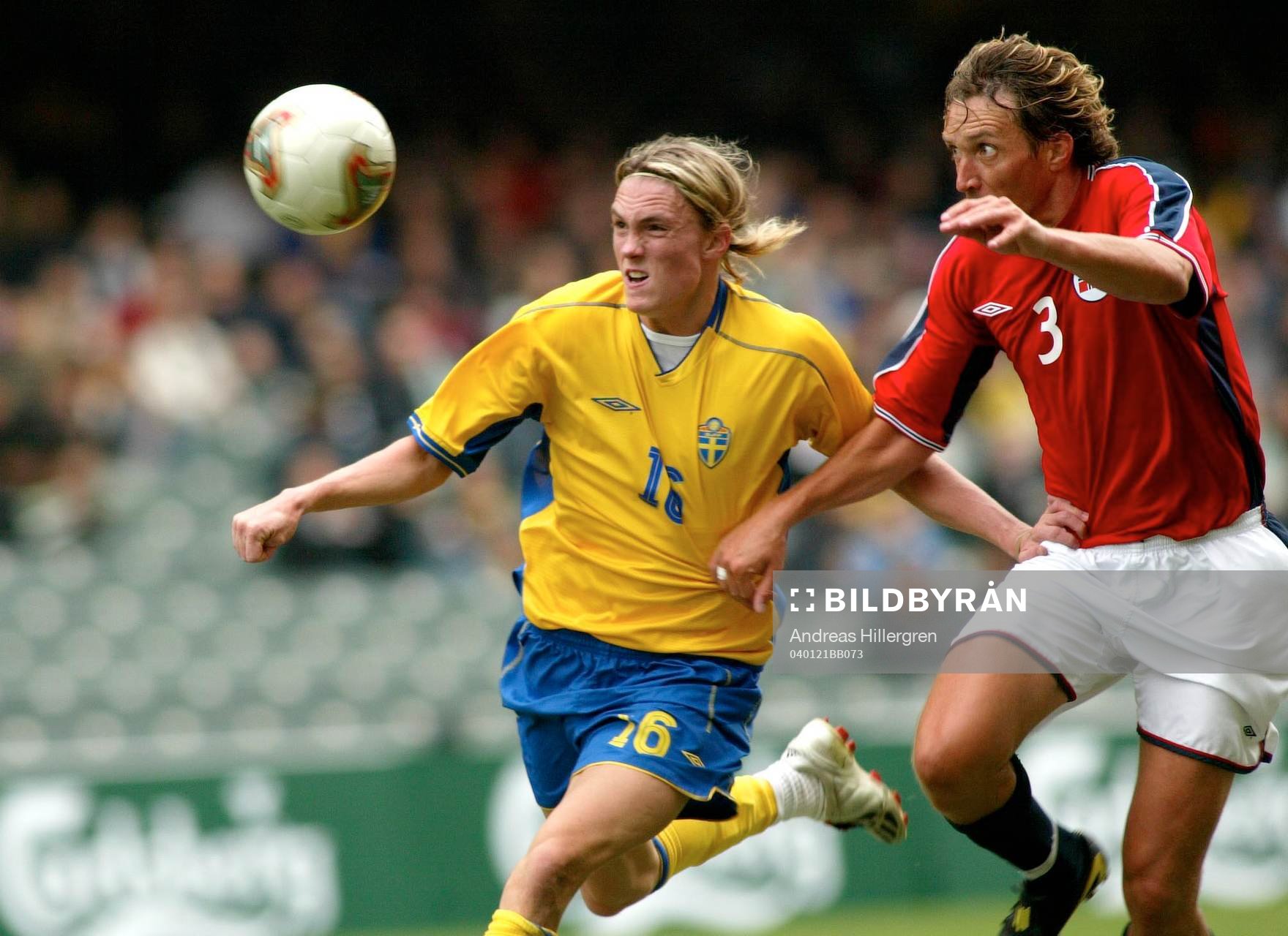 0-3 förlust för Sverige. Lasse Nilsson och Vidar Hangeland