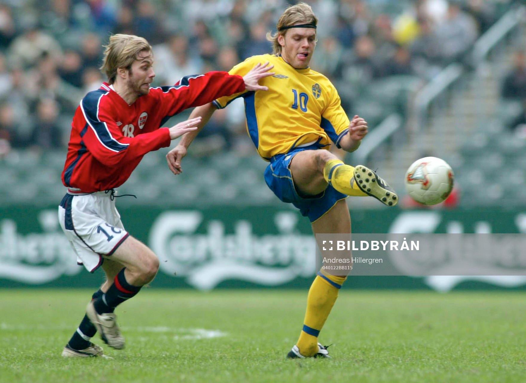  0-3 förlust för Sverige. Johan Arneng, Sverige och Karl Oskar Fjørtoft, Norge..