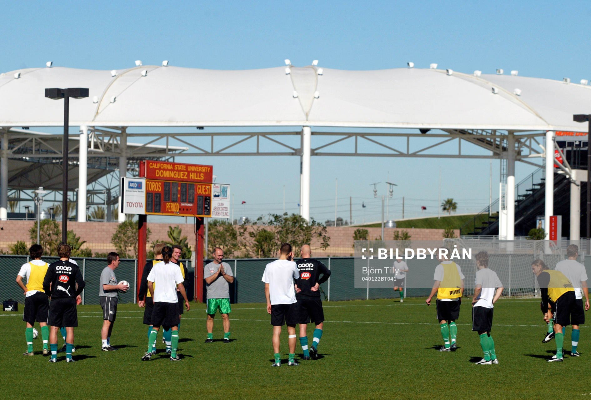 Hammarby tränar vid Home Depot Center