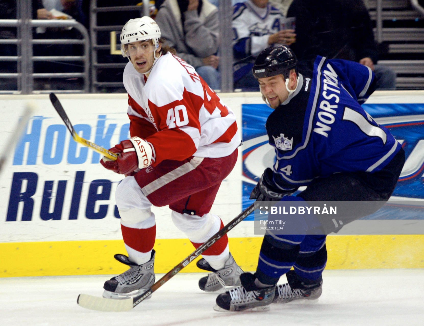 Henrik Zetterberg, Detroit Red Wings och Mattias Norström,