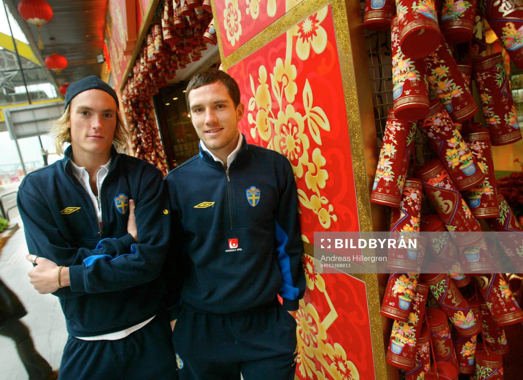 Fotboll, Sverige,  träning, Lars Nilsson och Martin