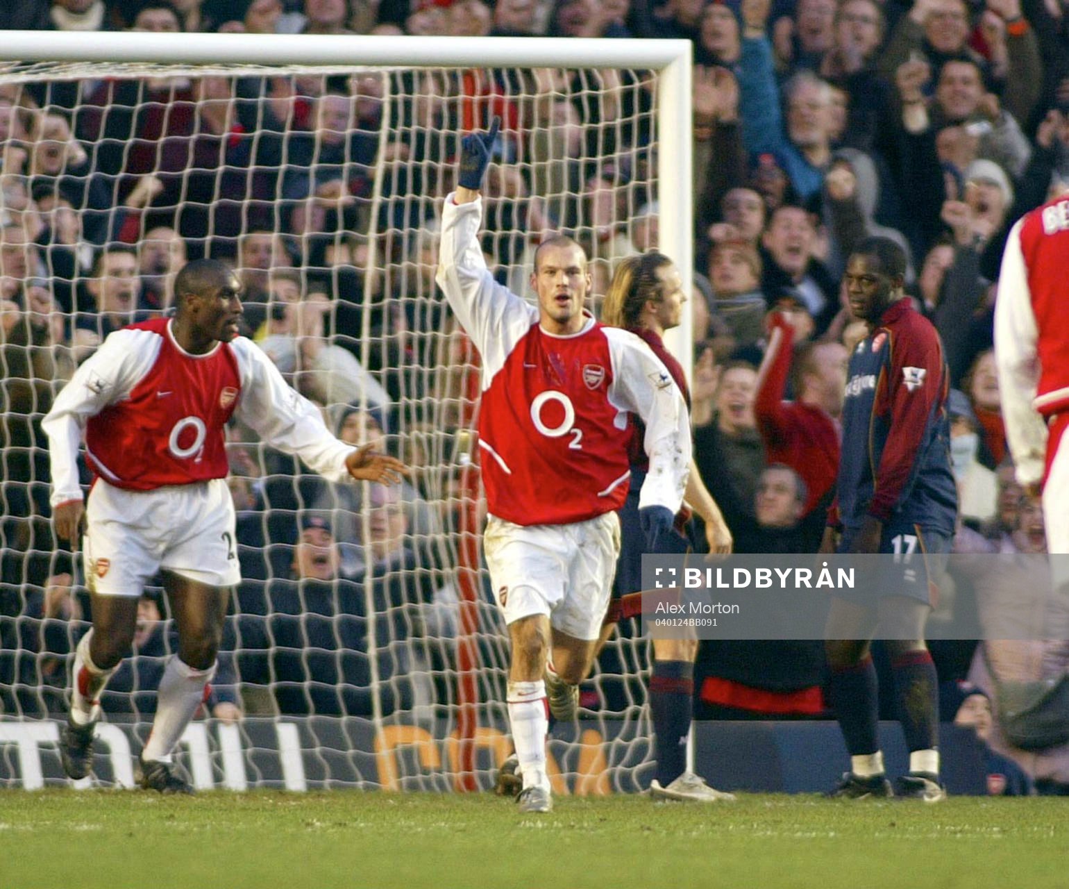 Fredrik  Ljundberg, Arsenal, jubel