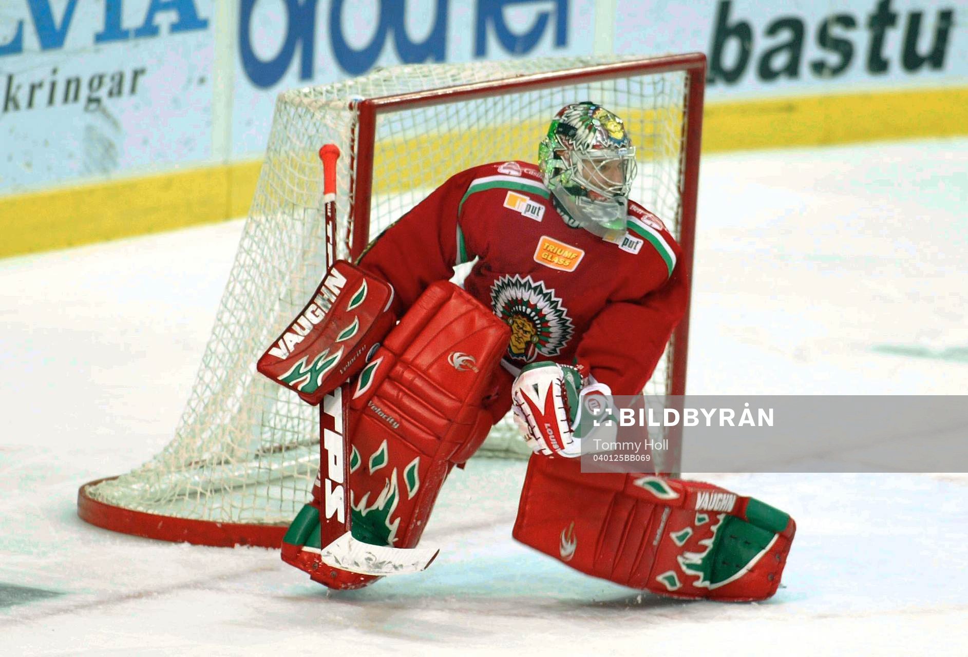 Henrik Lundqvist, målvakt, Frölunda, jubel