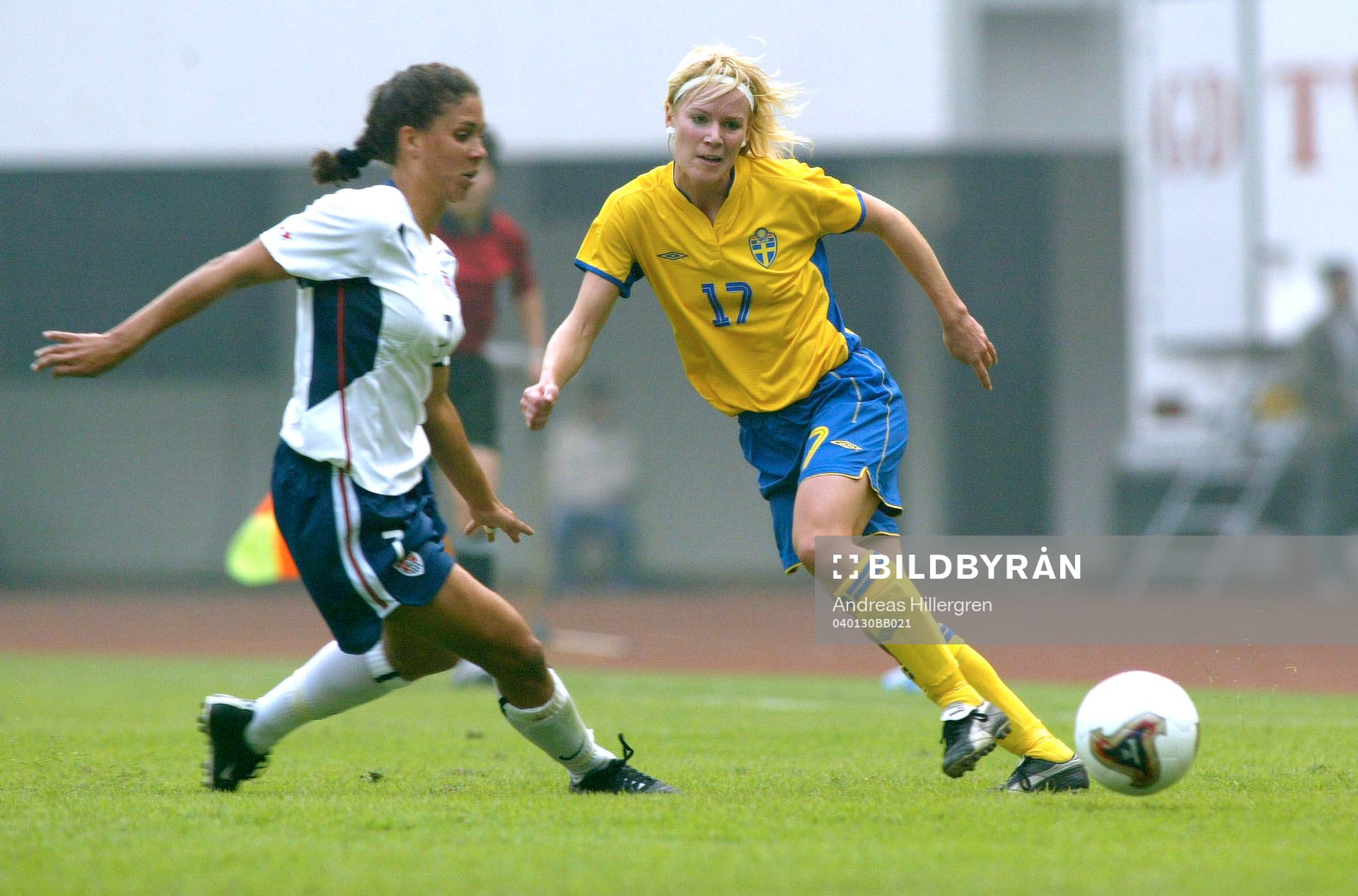 Förlust med 0-3  för Sverige. Anna Sjöström, Sverige