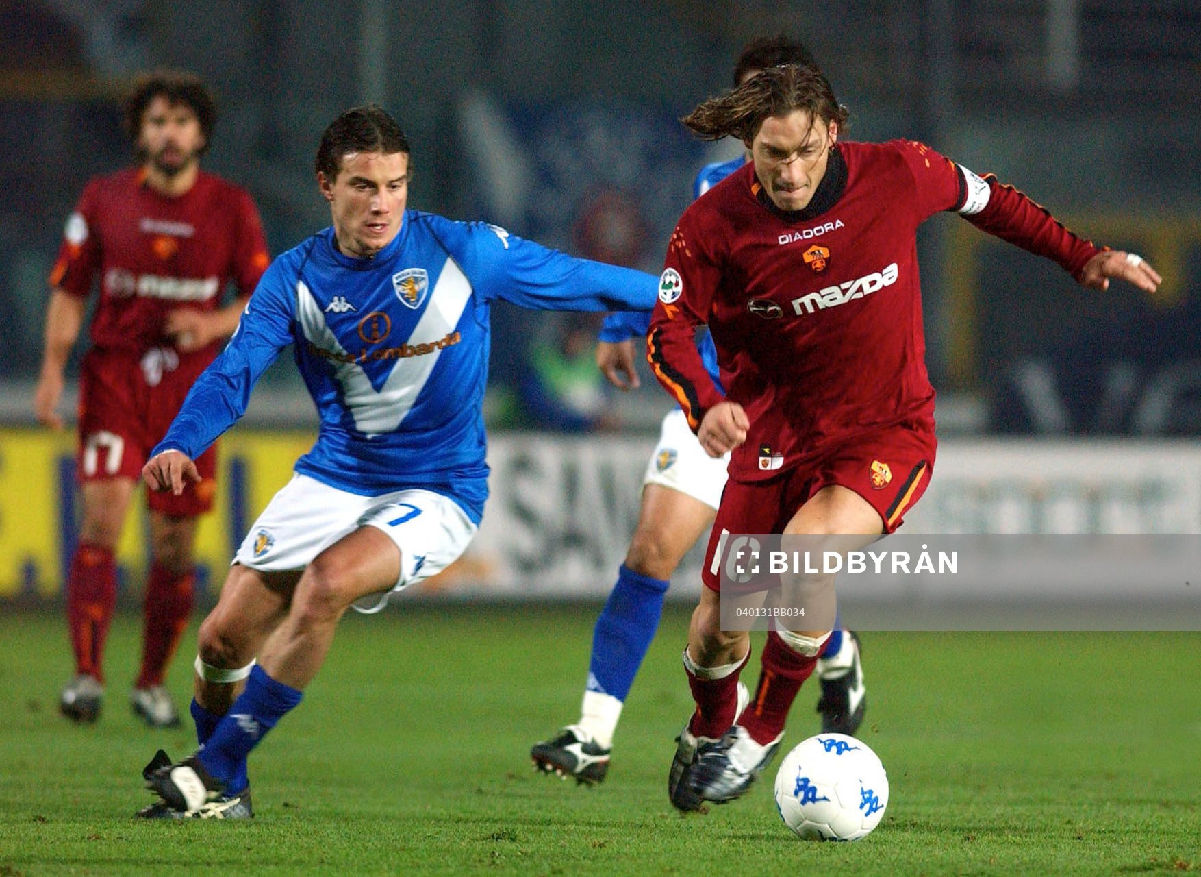  Brescia - Roma: Brighi, Brescia och Francesco Totti, Roma