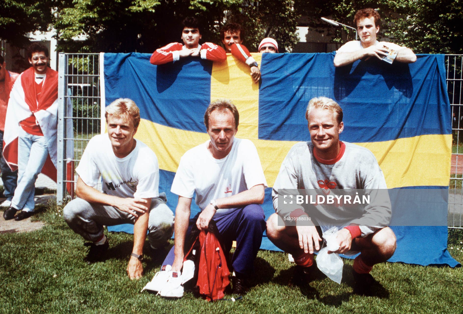 Jonas Thern, Sven Göran Eriksson och Mats Magnusson,