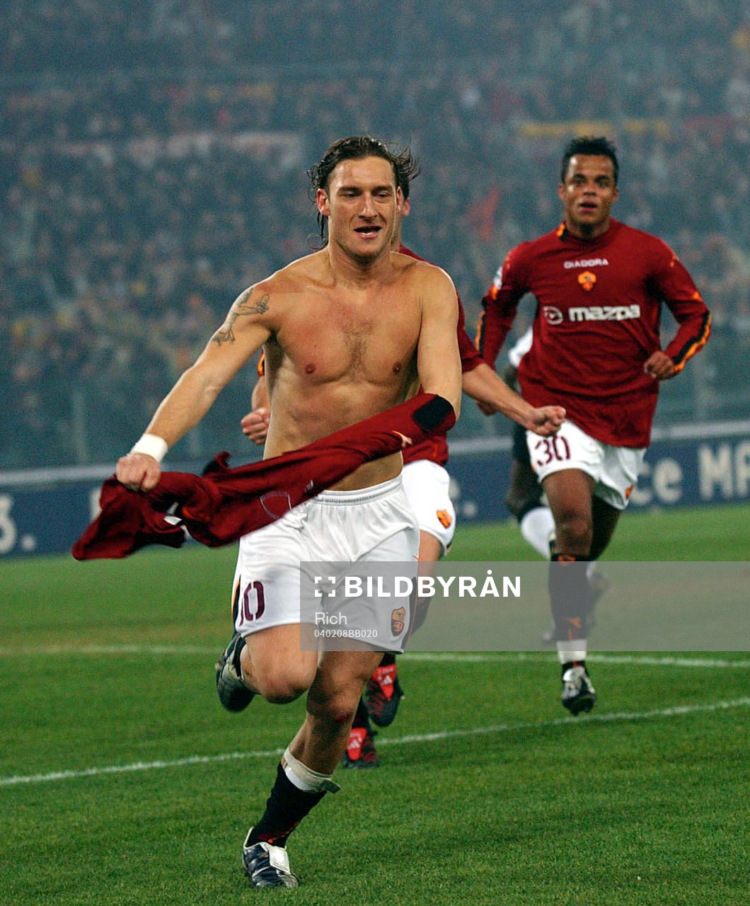 Totti, Roma jublar (Jubel)